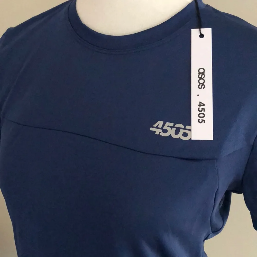 Cute ASOS Blue Workout Short Sleeve Shirt - Image 2