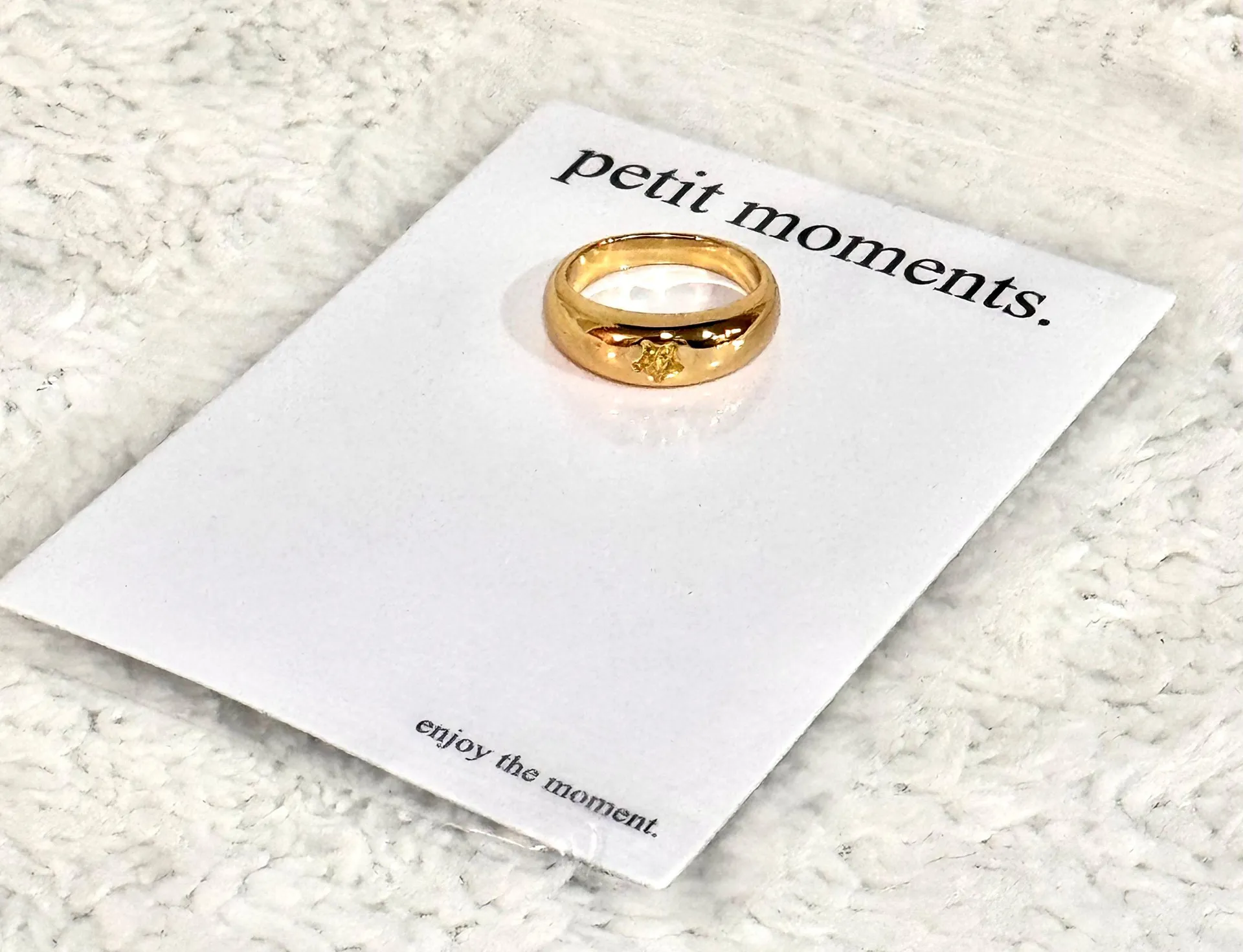 Petit Moments Gold Ring Size 7 - Image 2