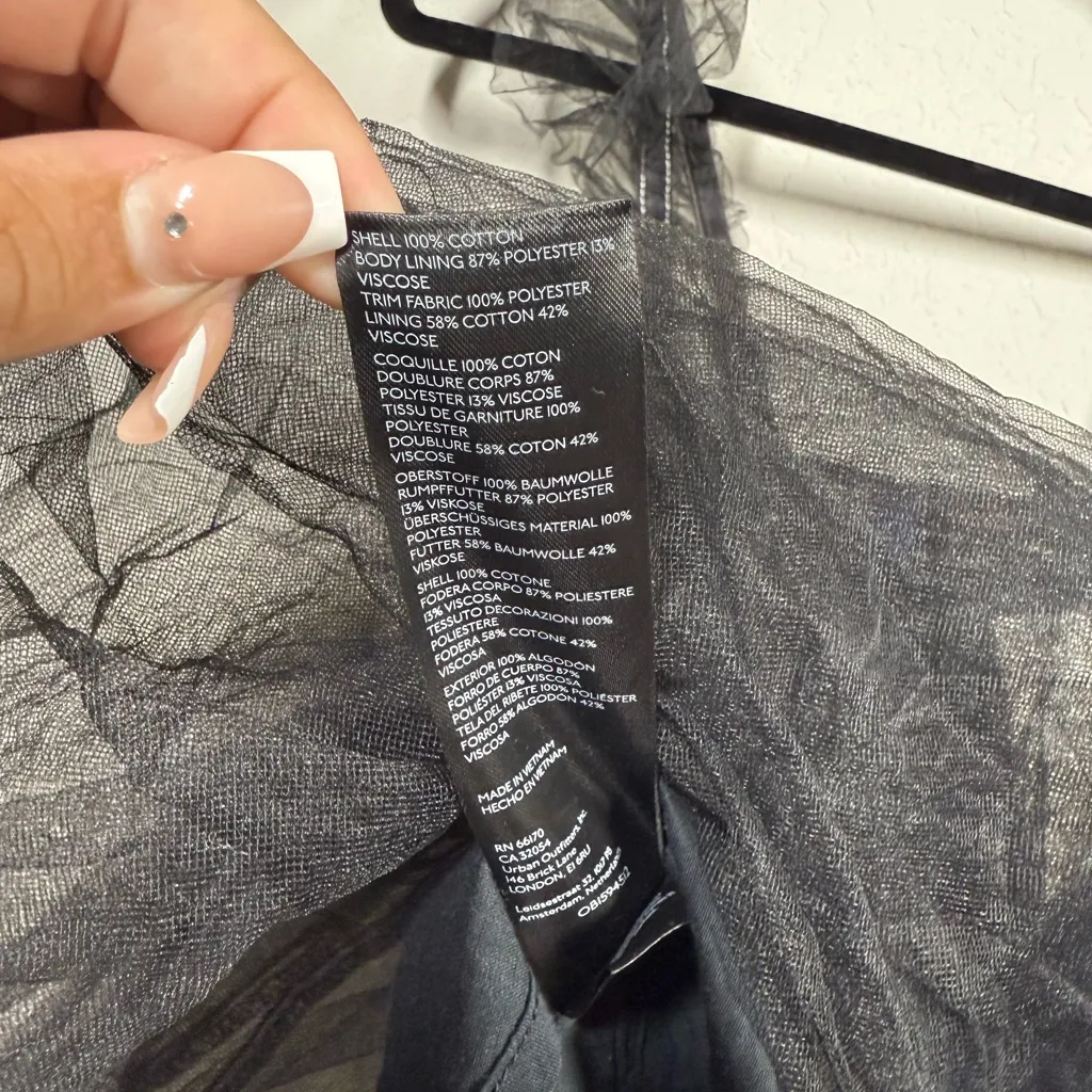 NWT Anthropologie x Pilcro Tulle Babydoll Blouse Size Small - Image 9