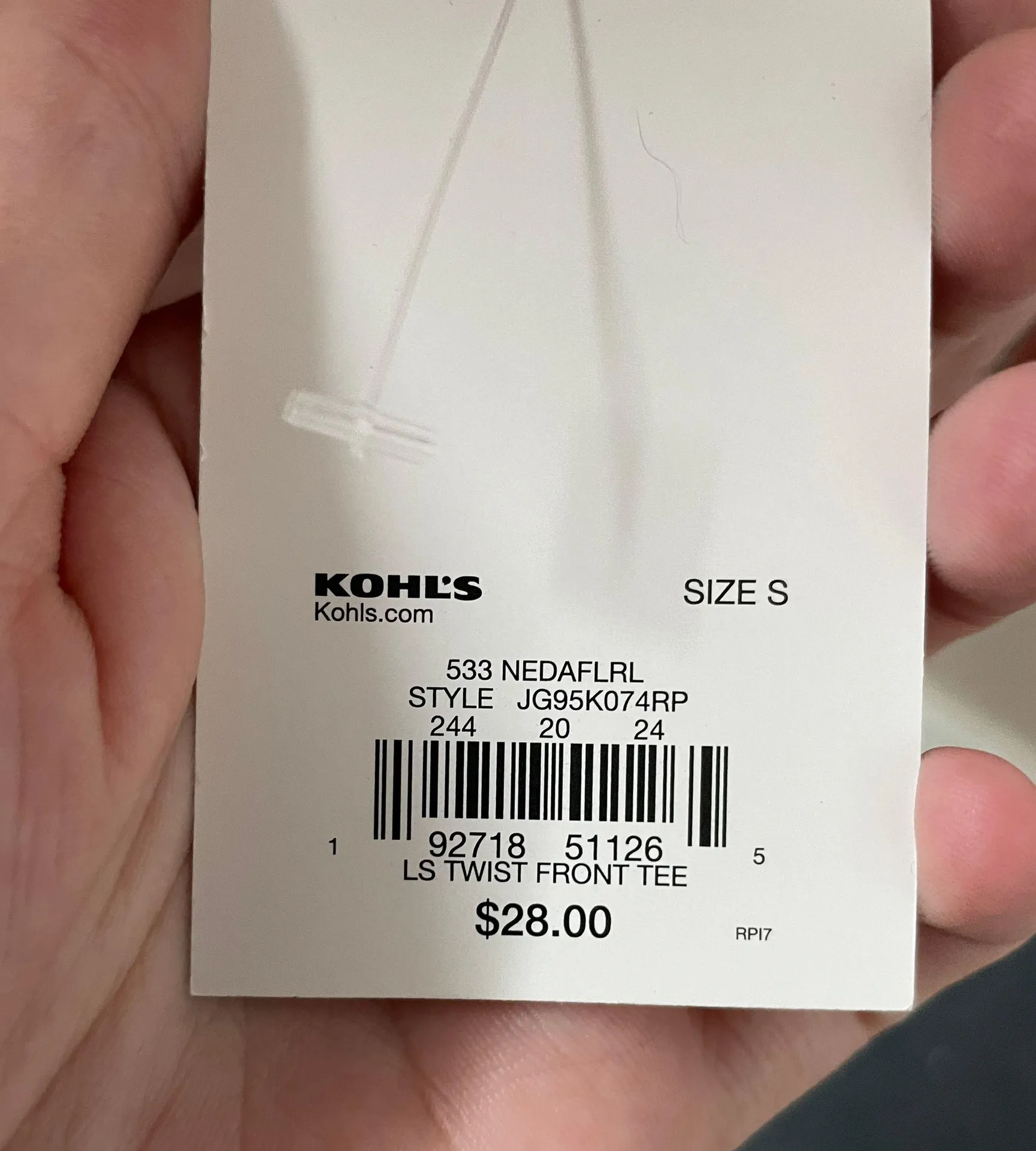 SO NWT  Floral Twist Long Sleeve Tee - Image 4