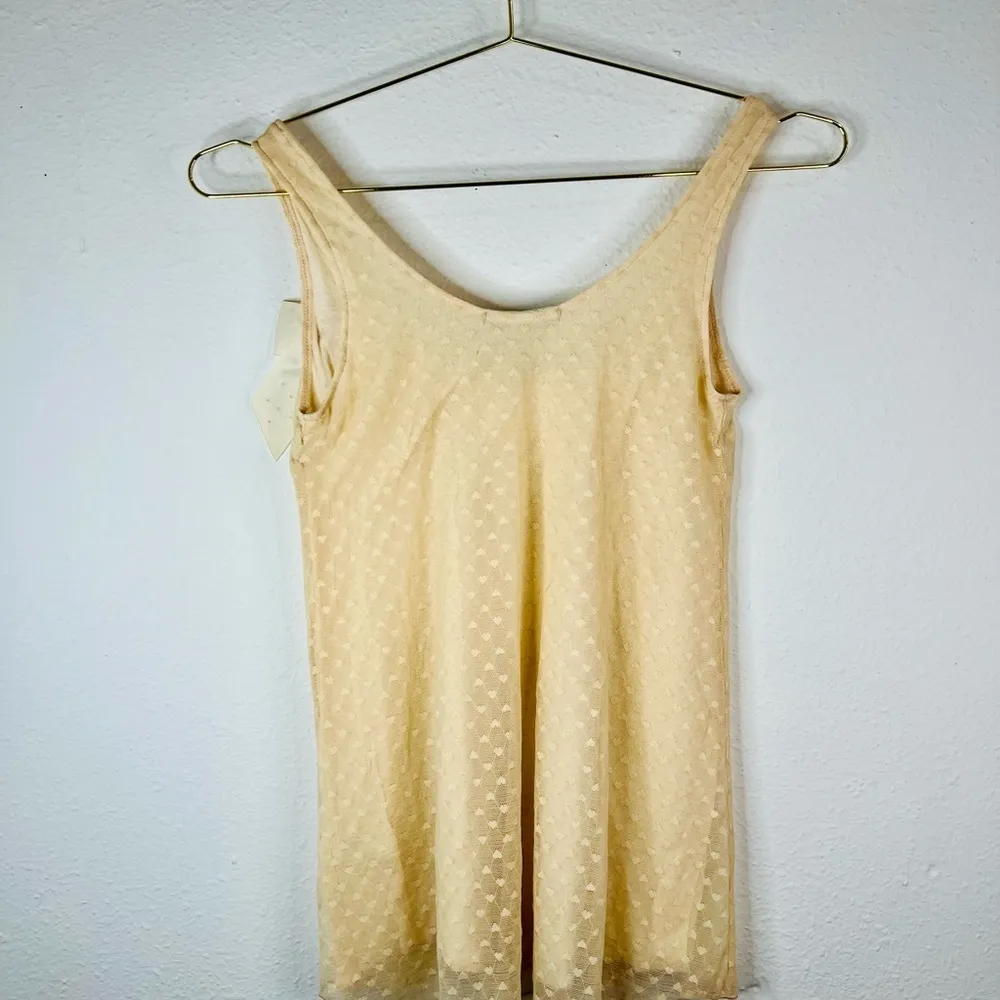 Julie’s Closet Women’s Small Cream Sleeveless Tank Top Bow Accent Polka Dot - Image 7