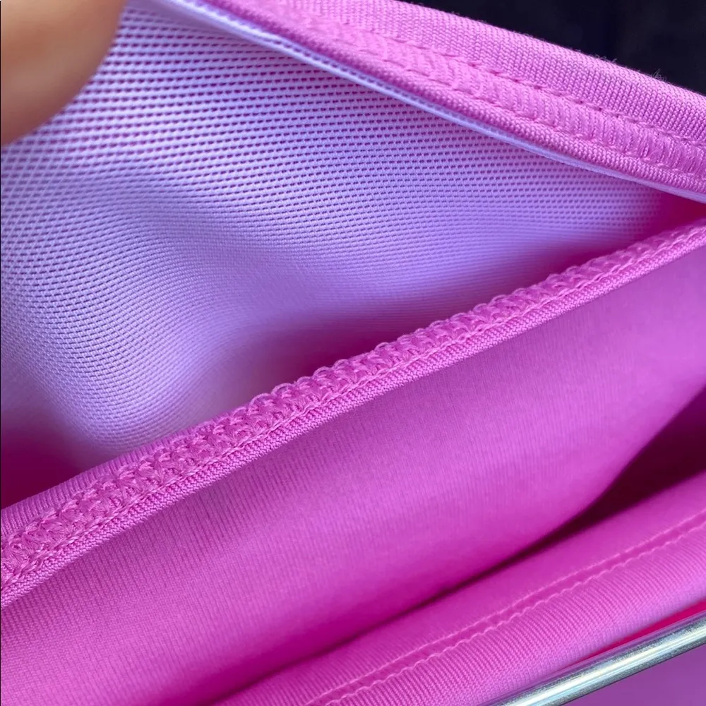 New Woman’s Large  Pink Stretch Leggings with Wide Waistband - Image 7