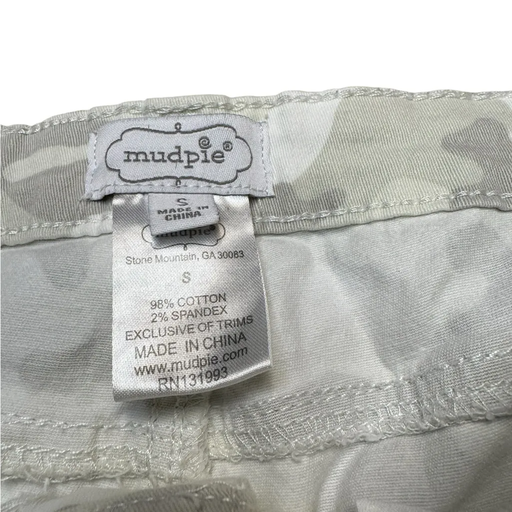 Mud Pie White and Gray Camo Print Rory Skinny Jean, size S - Image 3