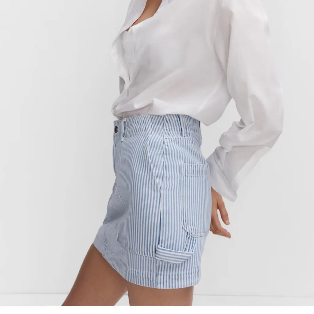 NWT Mango Striped denim mini-skirt - Image 4