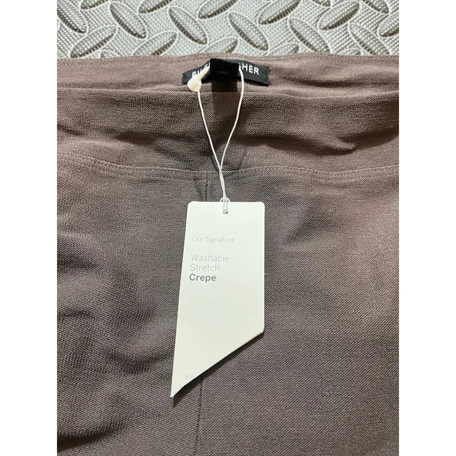 Eileen Fisher Washable Stretch Crepe Pant Slim Ankle Size‎ 1X NWT Cobblestone - Image 3