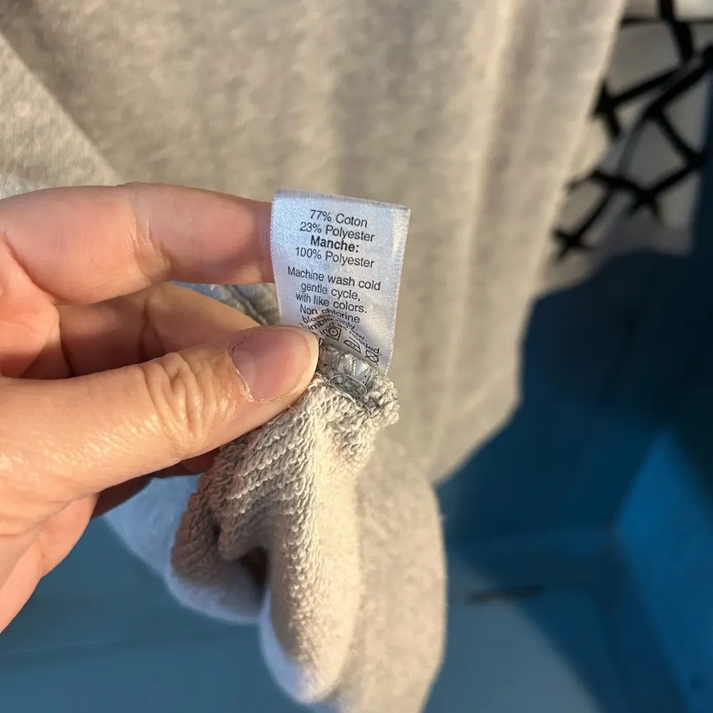 J. Crew Crew Neck Printed Sleeve Sweater Size Large - Image 4