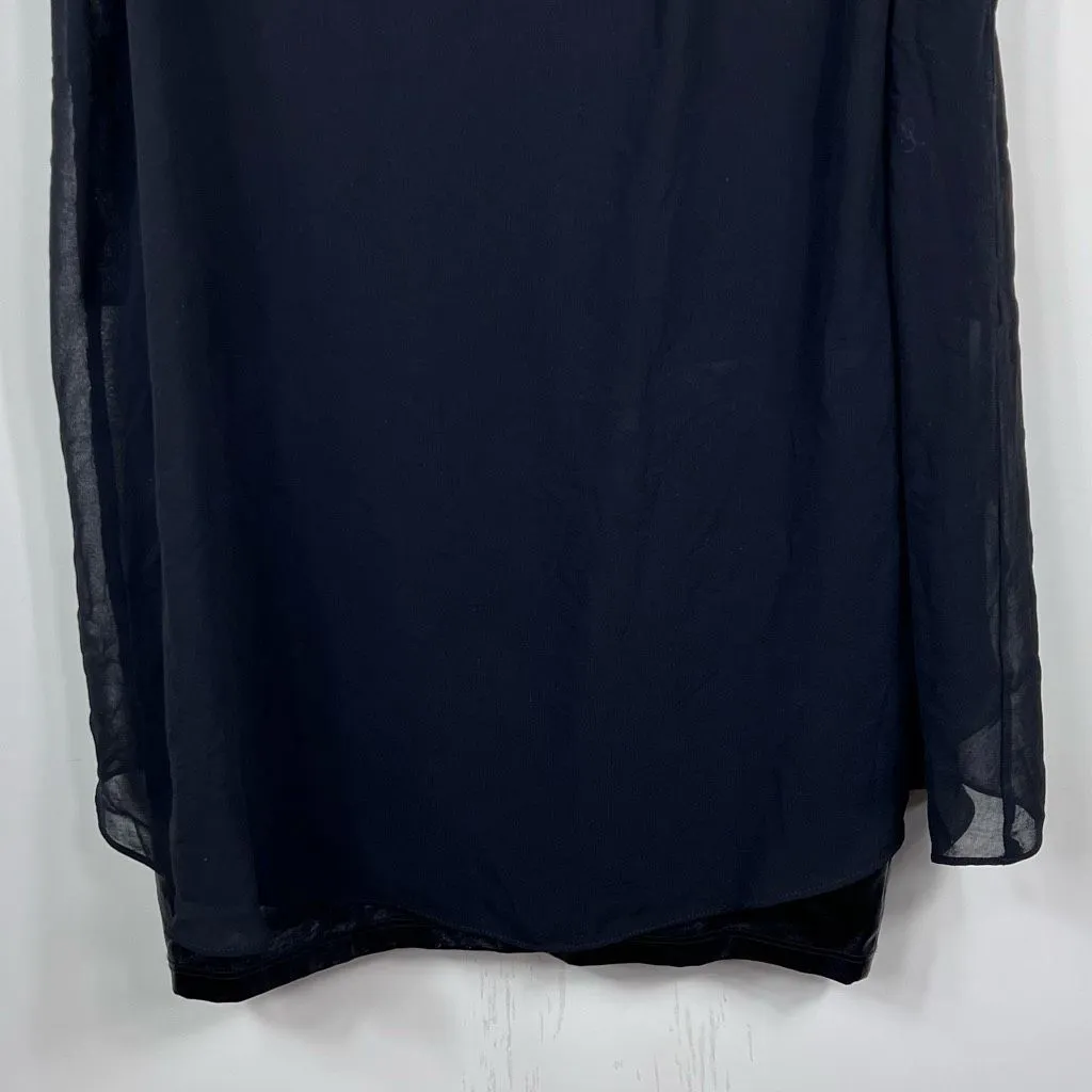 Analili Marian Cross Over Pleather Dress‎ Black - Image 4