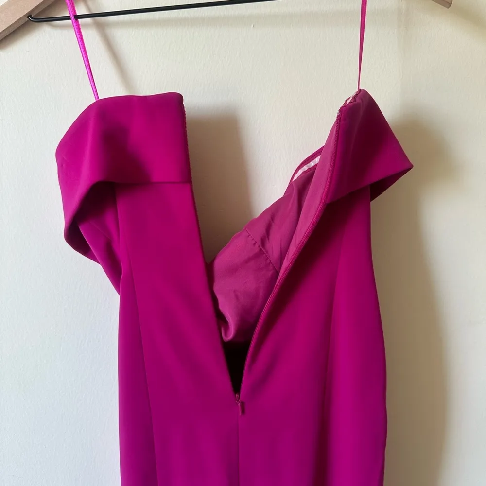 Jay Godfrey Kerr Strapless Midi Side Slit Cocktail Dress Pink Women's Size 0 - Image 5