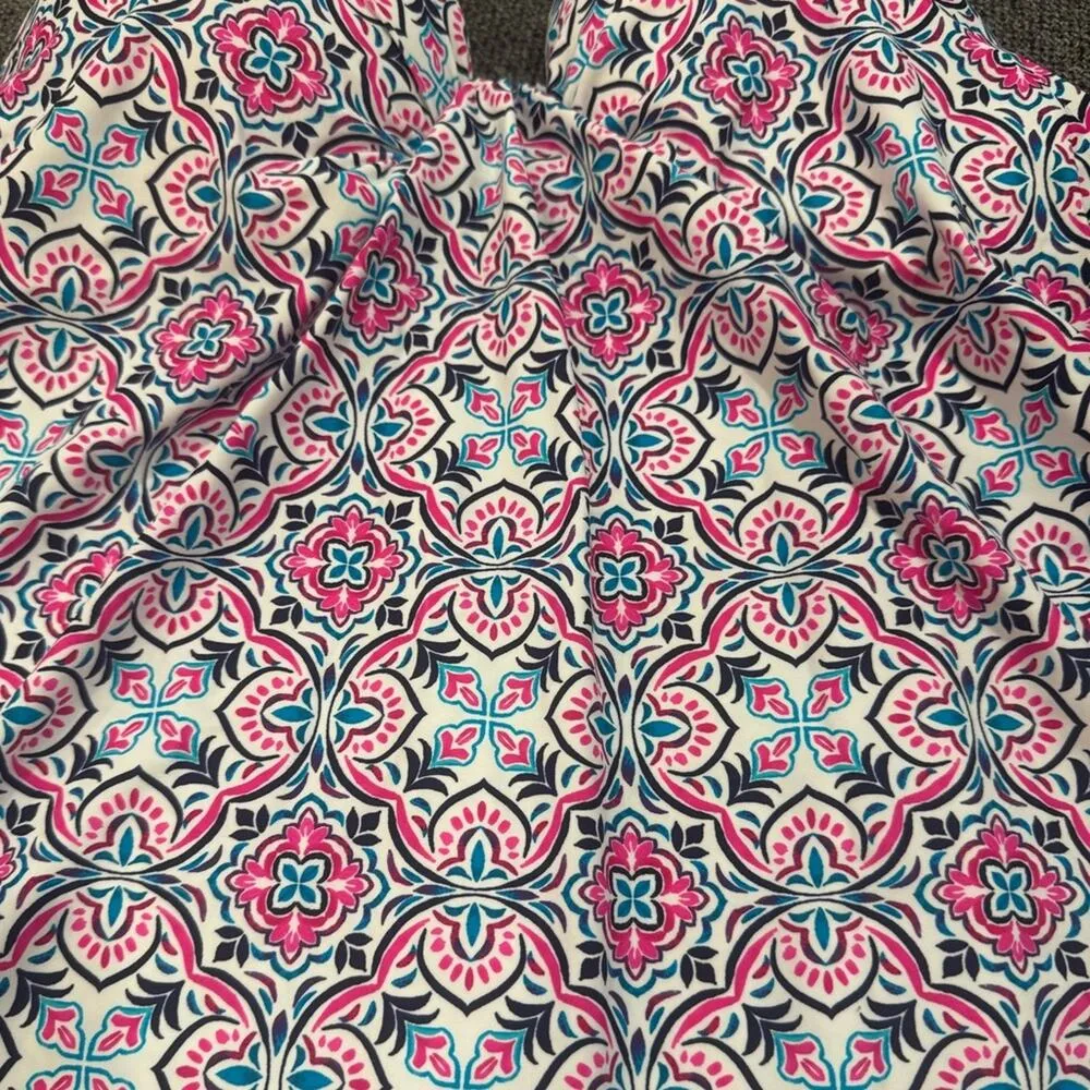 Island Escape Valencia Underwire Tankini Top White Size 8 Pink - Image 4