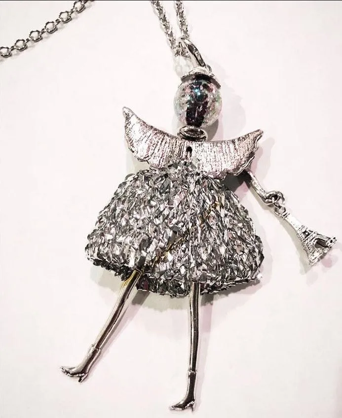 Doll Charm/Necklace Silver - Image 2