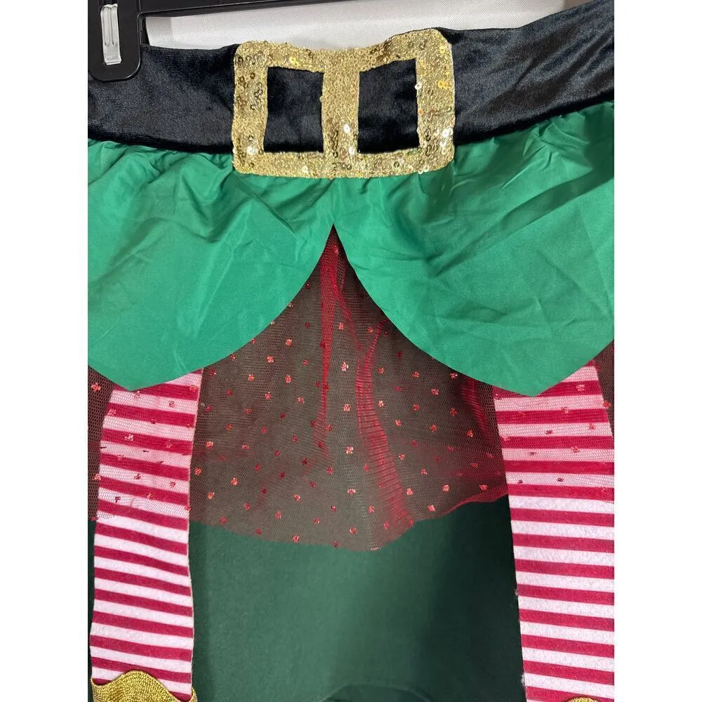 Love On‎ A Hanger Christmas Elf Mini Skirt Green Women's Medium NWT - Image 2