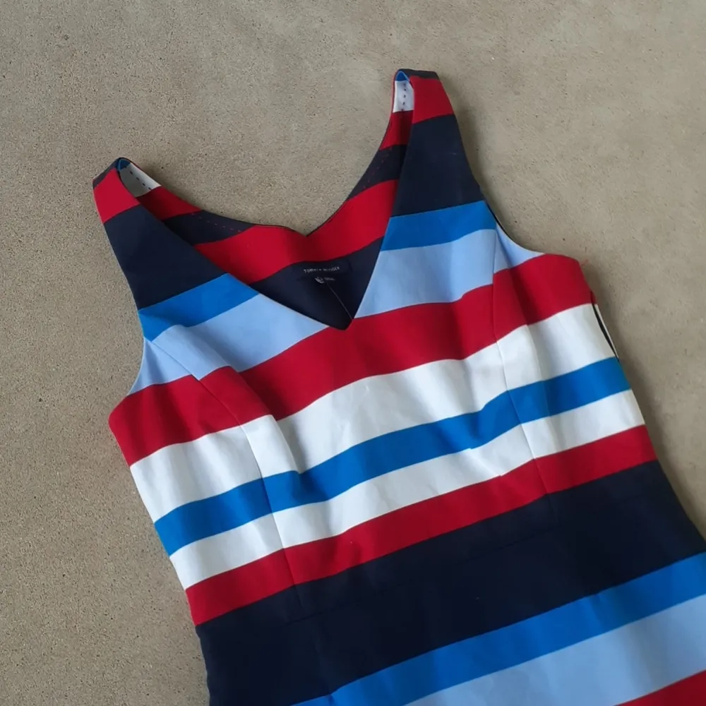 Tommy Hilfiger Multicolor Striped Sleeveless Dress SIZE 0 - Image 2