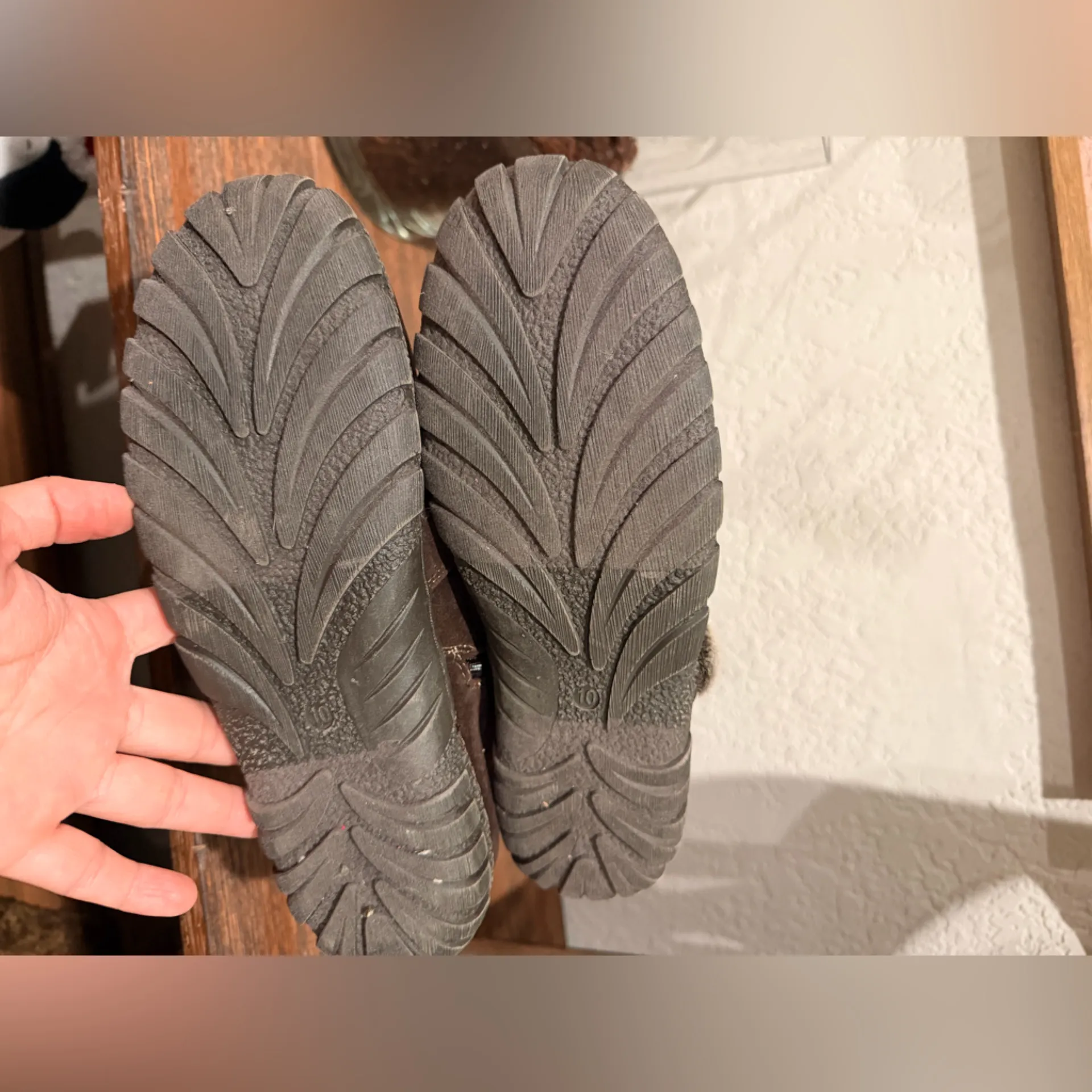 BUCCO CAPENSIS Noeles Brown SIDE ZIP KNEE HIGH BOOTS FAUX FUR TRIM Sz 10 - Image 7