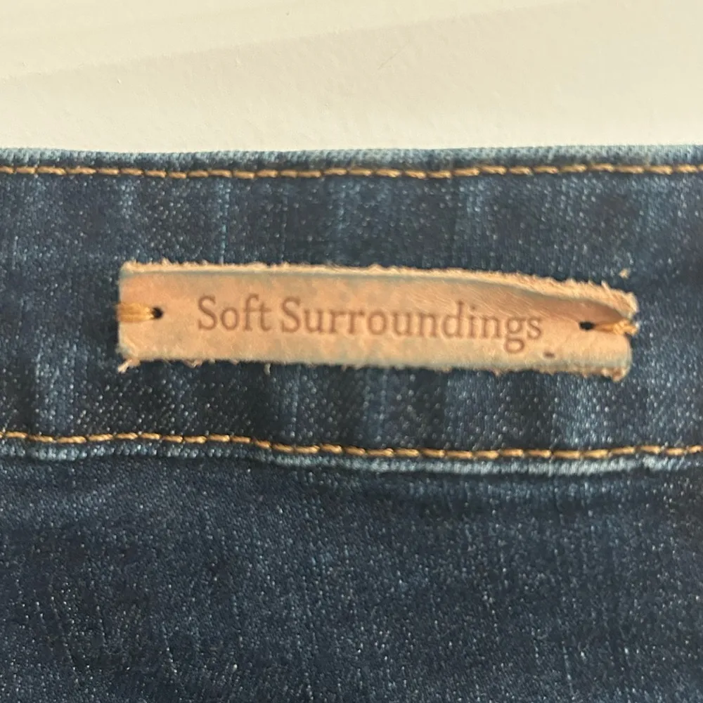 Soft Surroundings Flare Jeans Blue Size 8 - Image 10