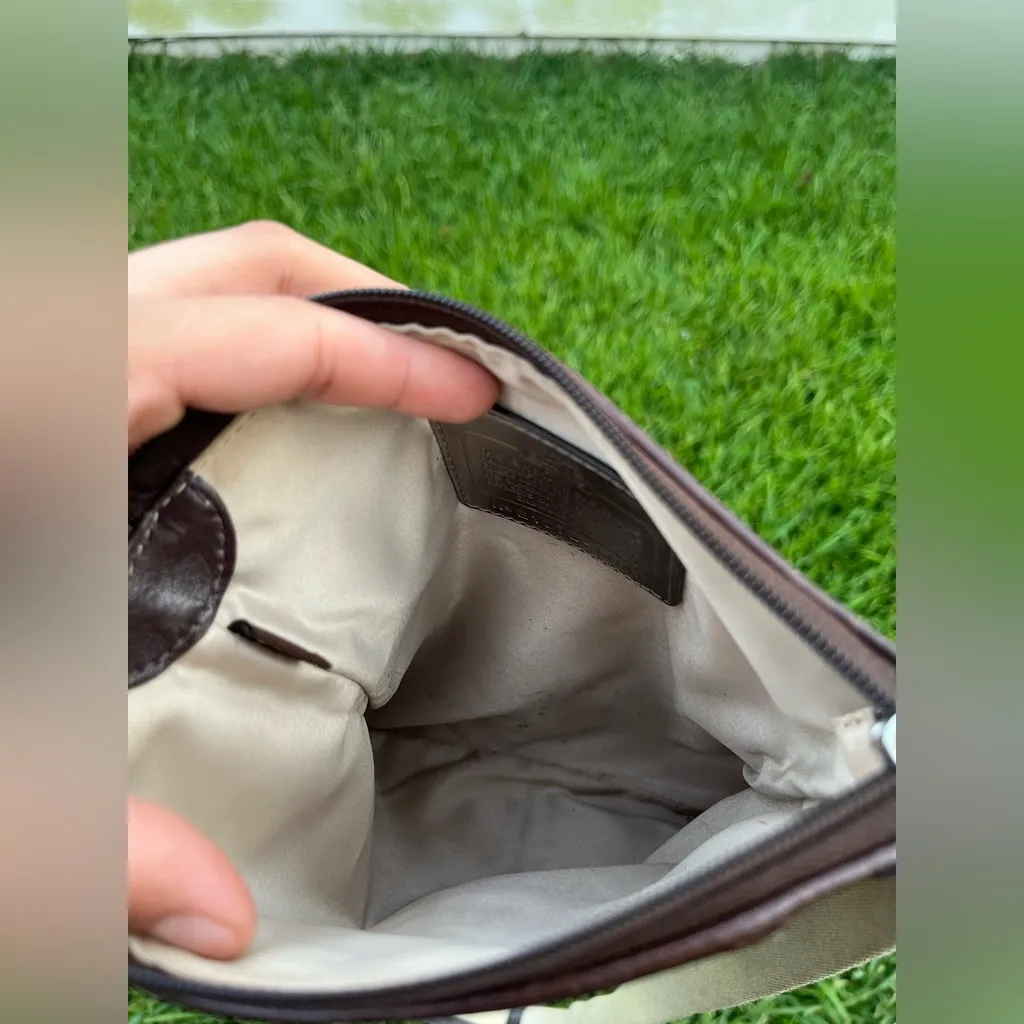 Coach Women's Purple and Brown Crossbody Bag - Image 6