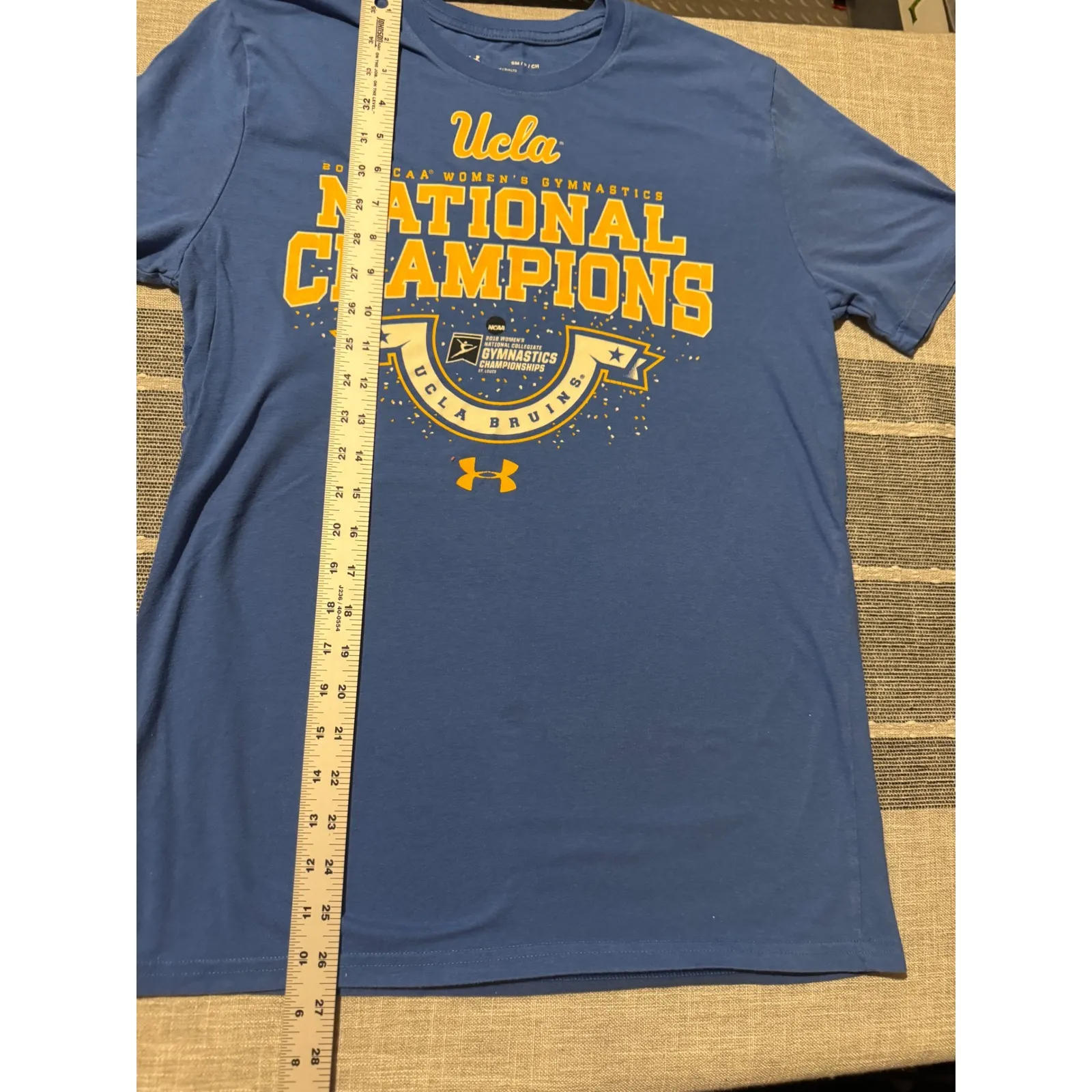 Under Armour UCLA Bruins 2018 NCAA Womens Gymnastics Champions T Shirt Sz S - Image 2