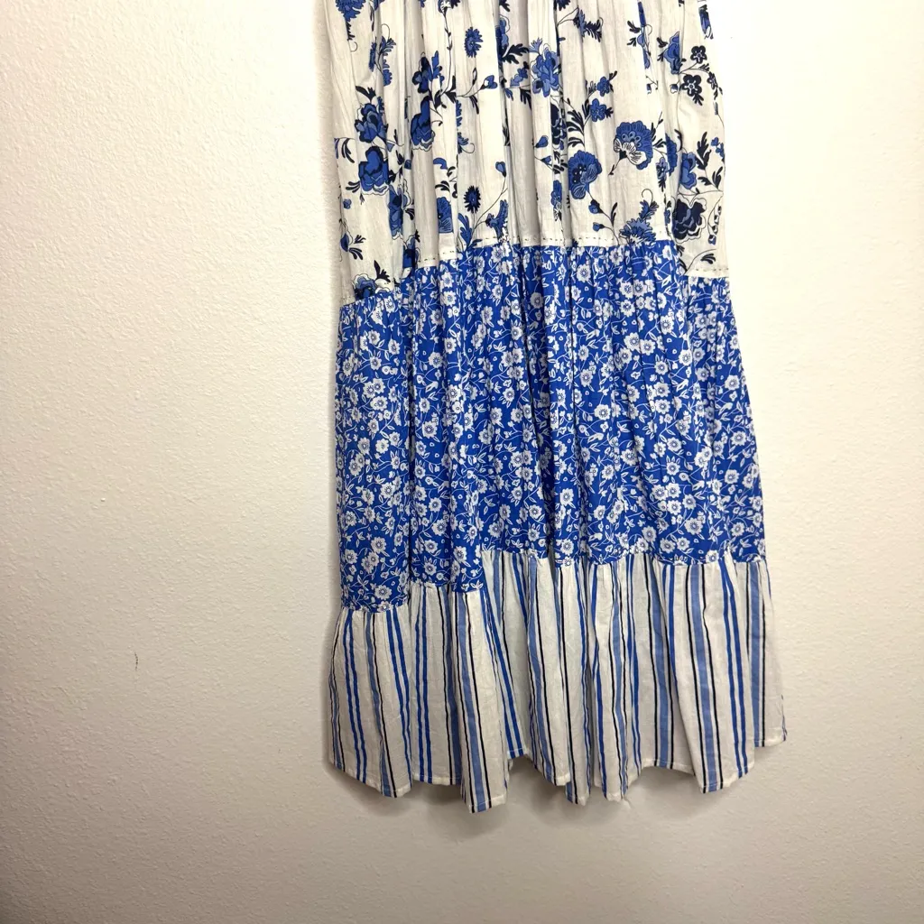 Ro's Garden Provence Blue‎ Sofia Maxi Dress Blue Size XS - Image 3