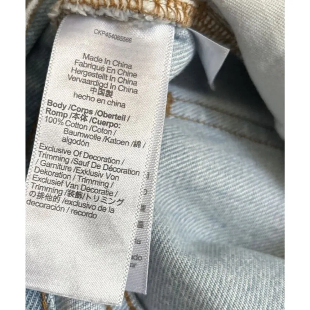 Madewell Light Wash‎ Full Length Classic Straight Blue Jeans High Rise Womens 29 - Image 5