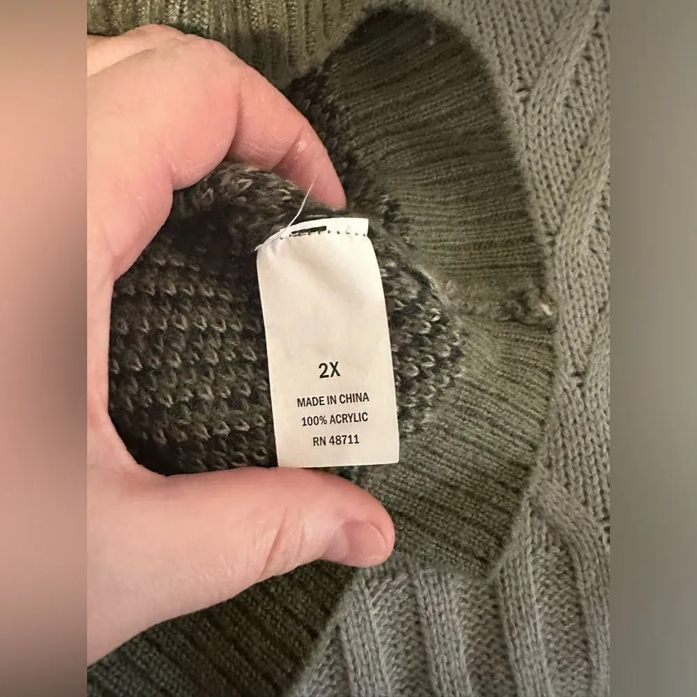 Woman’s Falls Creek V-Neck Sweater Camo Camouflage (711) - Image 4