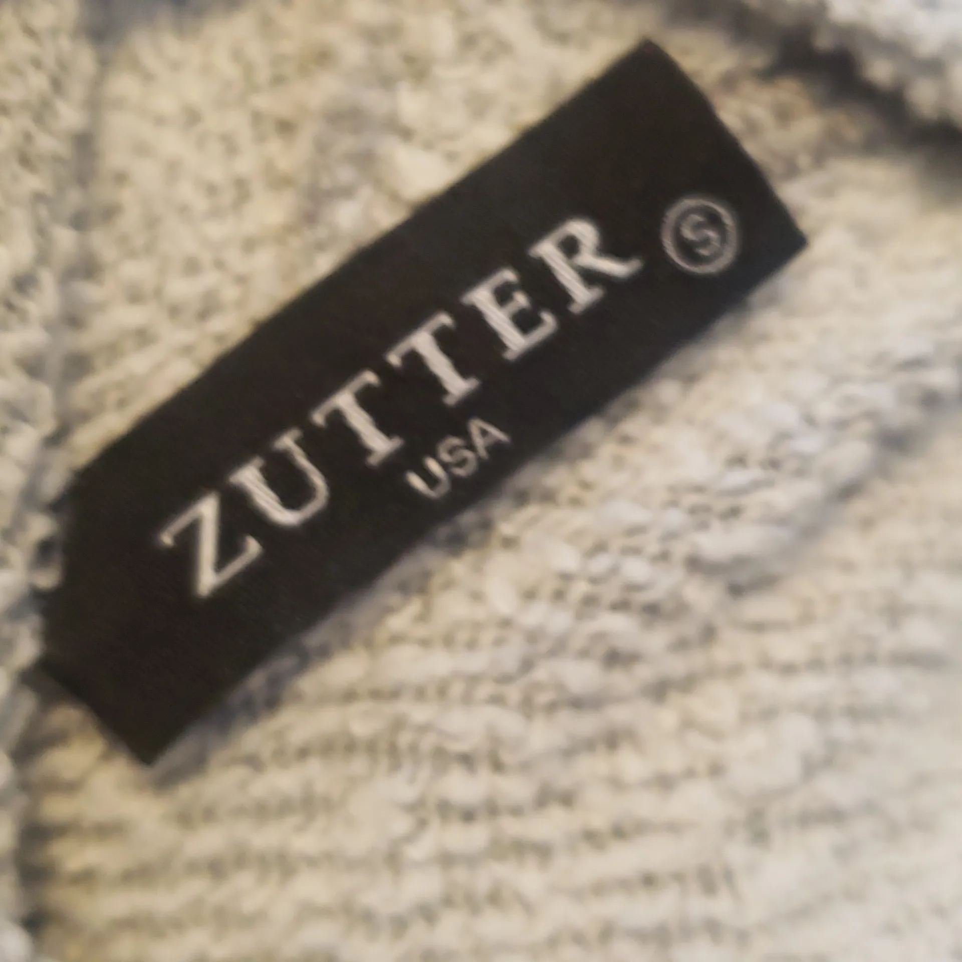 Zutter "Stay wild "terry pullover hoodie Gray - Image 5