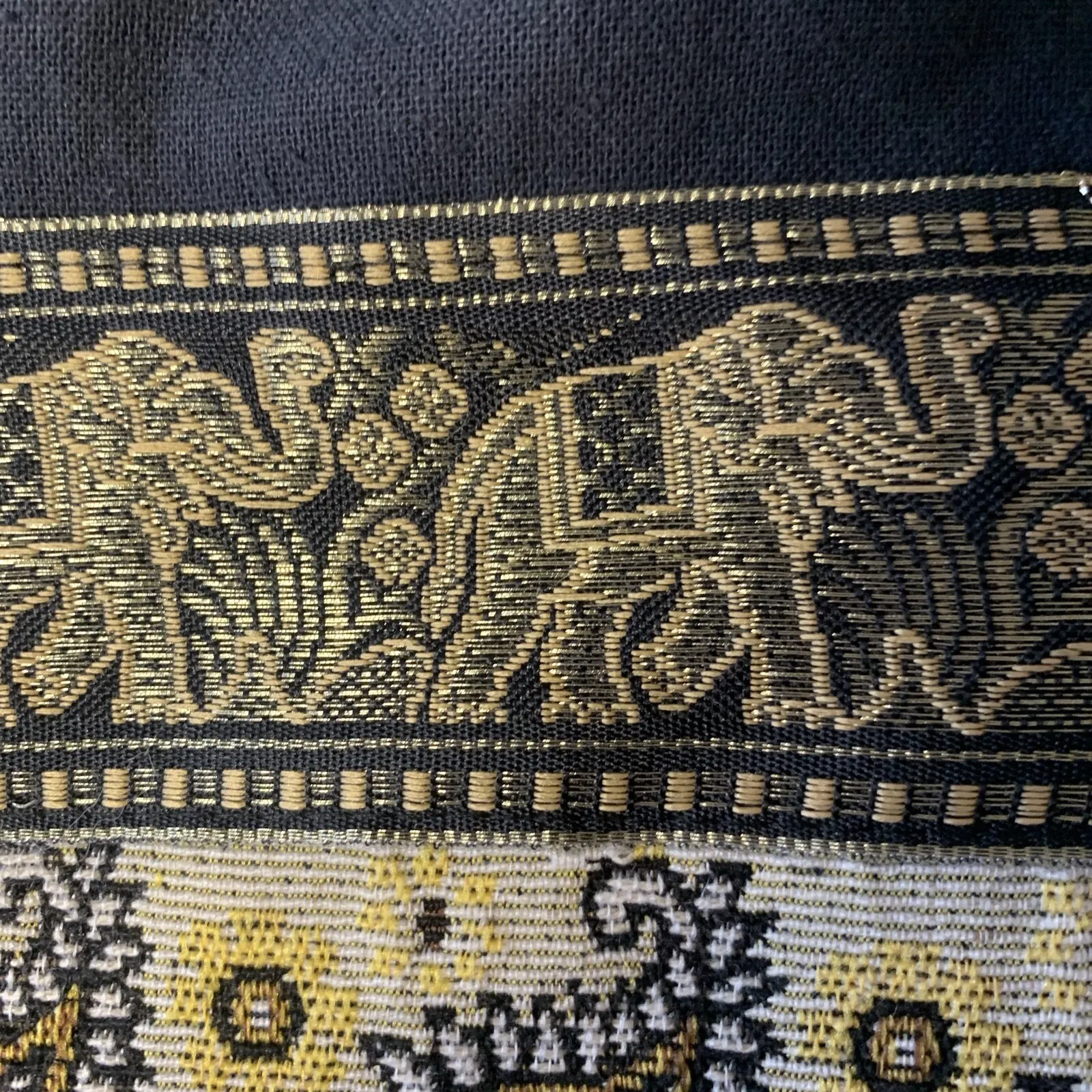 Handcrafted Elephant Shoulder Bag Boho Hippie Hobo Purse Embroidered Artisan - Image 3