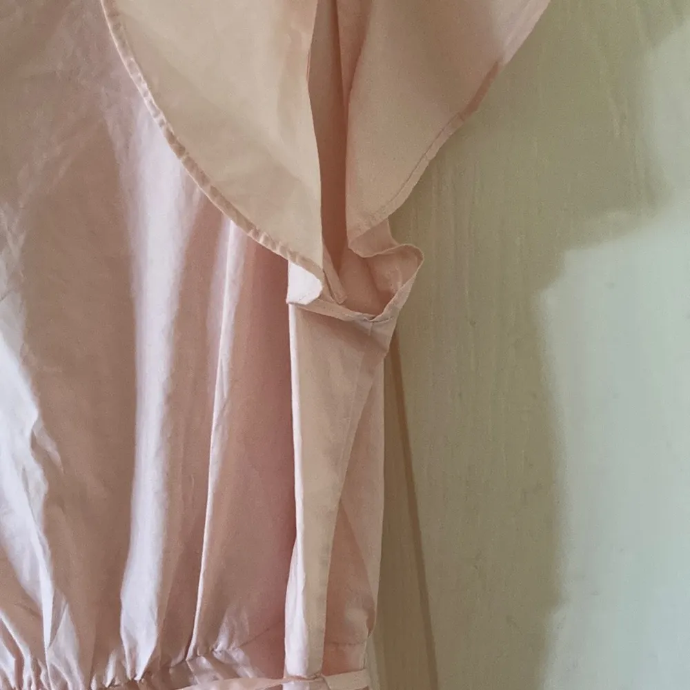 J. Crew Flutter-Sleeve Wrap Top Cotton Tissue Peplum Blouse 2 Subtle Pink NWT - Image 11