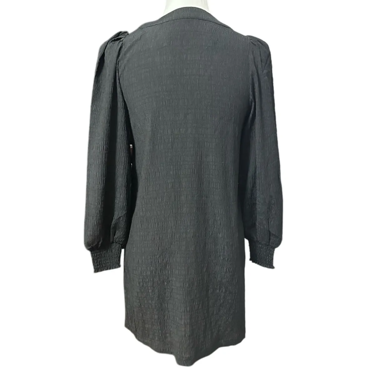 BB Dakota x Steve Madden Shift Dress V-Neck Above Knee Long Sleeve Black XS NWOT - Image 6