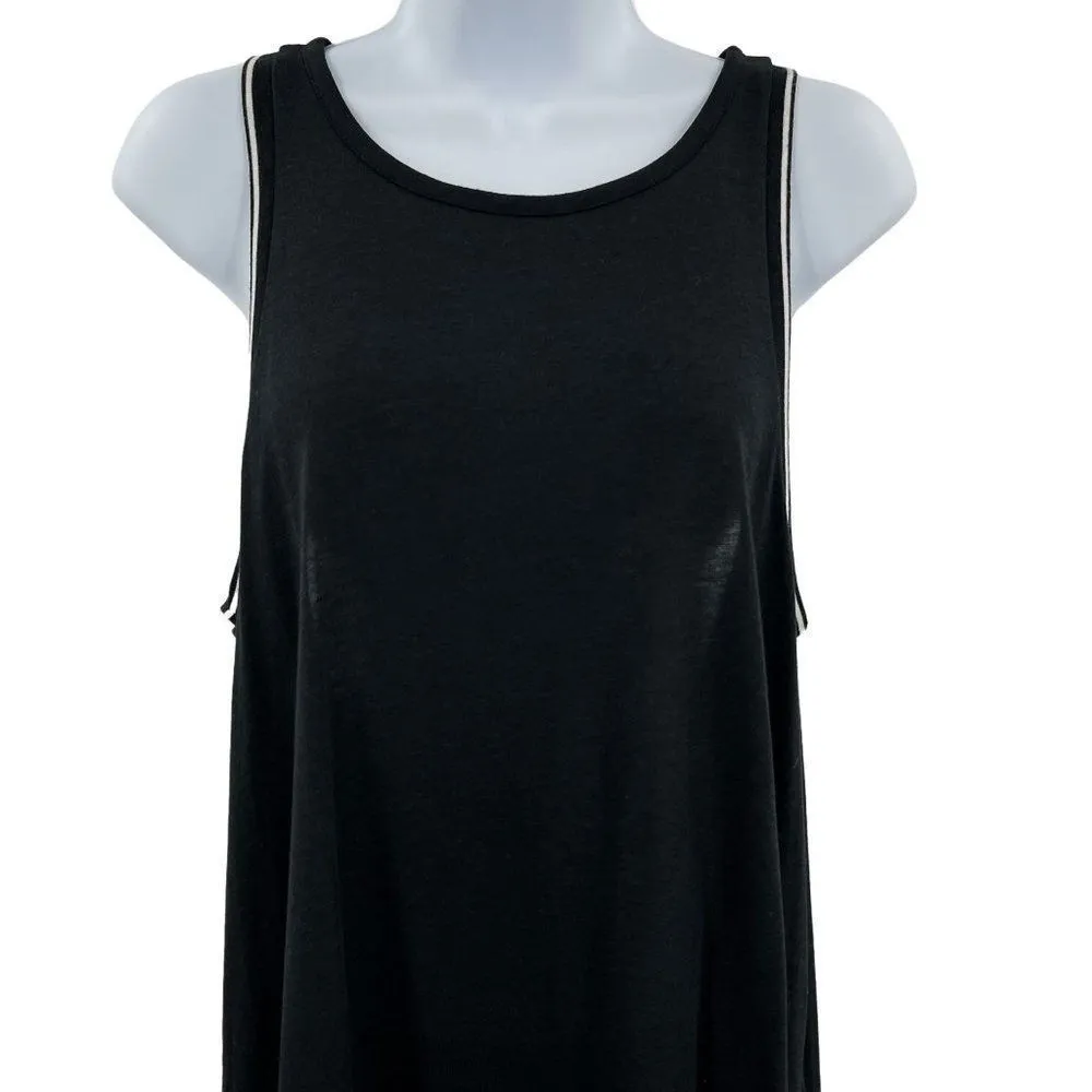 Hurley Lifestyle Nike Dri Fit T-Shirt Sleeveless Keyhole Back Tunic Dress Black - Image 94