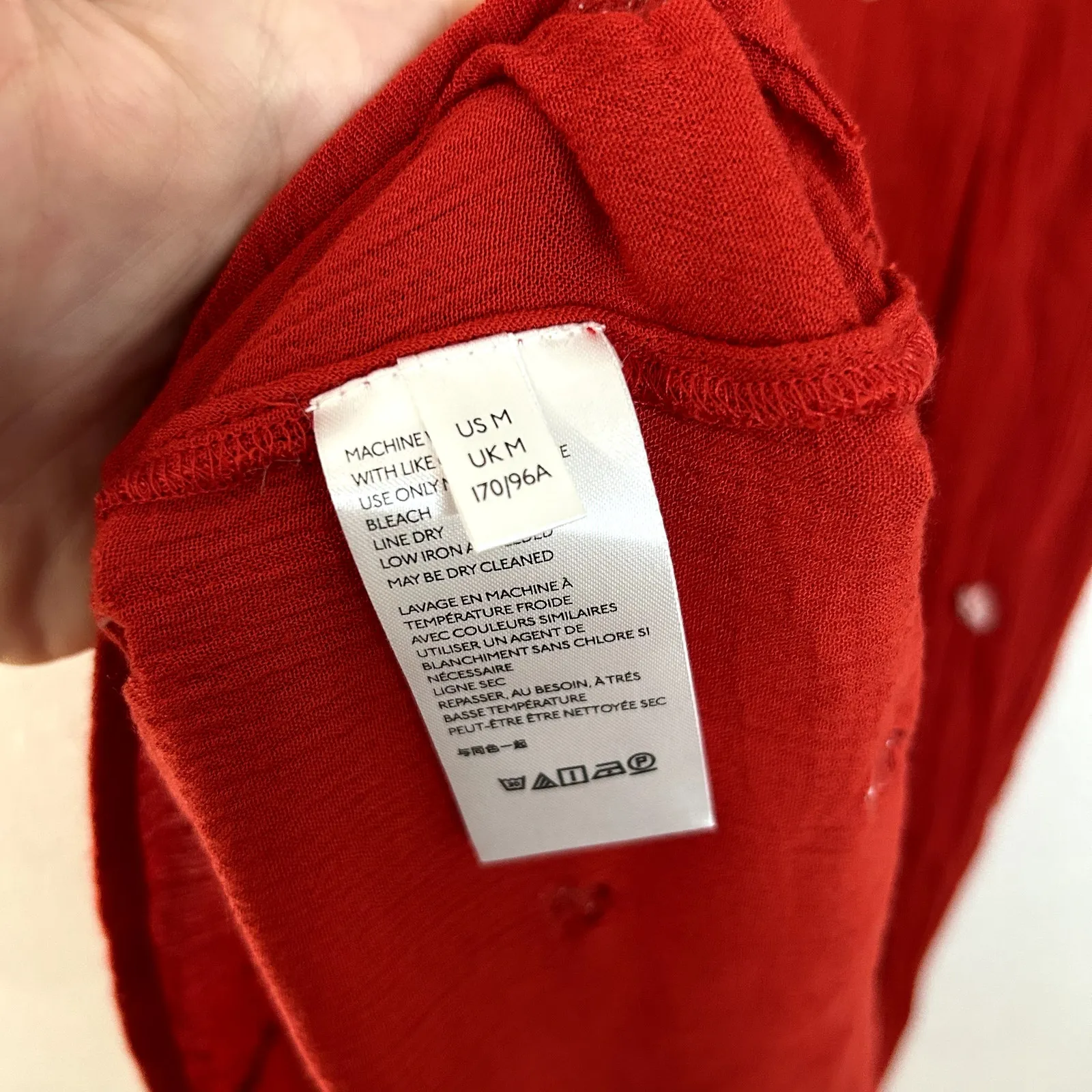 Free People Fabel Embroidered Maxi Dress Womens Size Medium Red White - Image 7