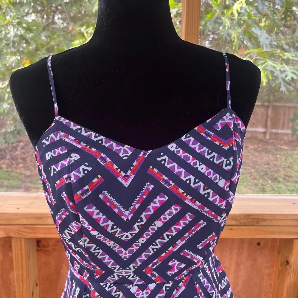Love, Fire Purple Boho Backless Mini Dress Size M. NEW - Image 4