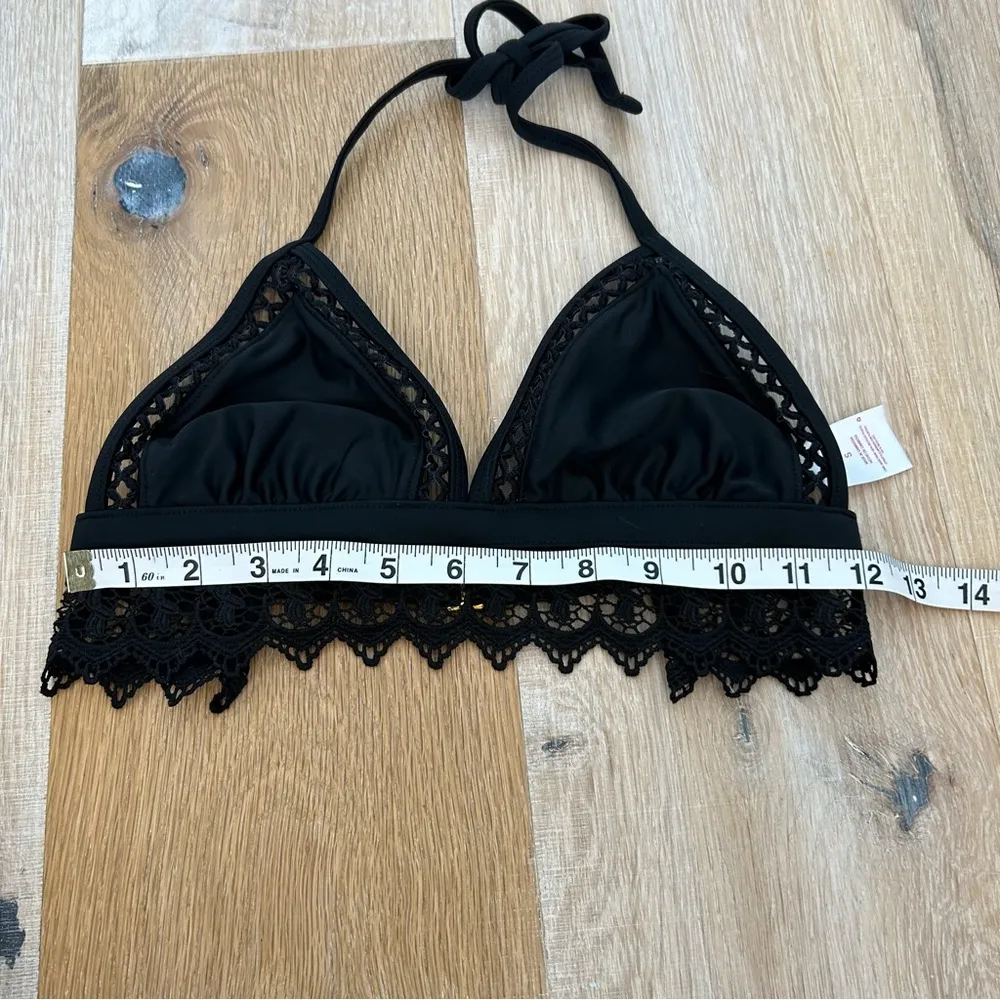 Xhilaration Black Triangle Bikini Top Size Small - Image 2