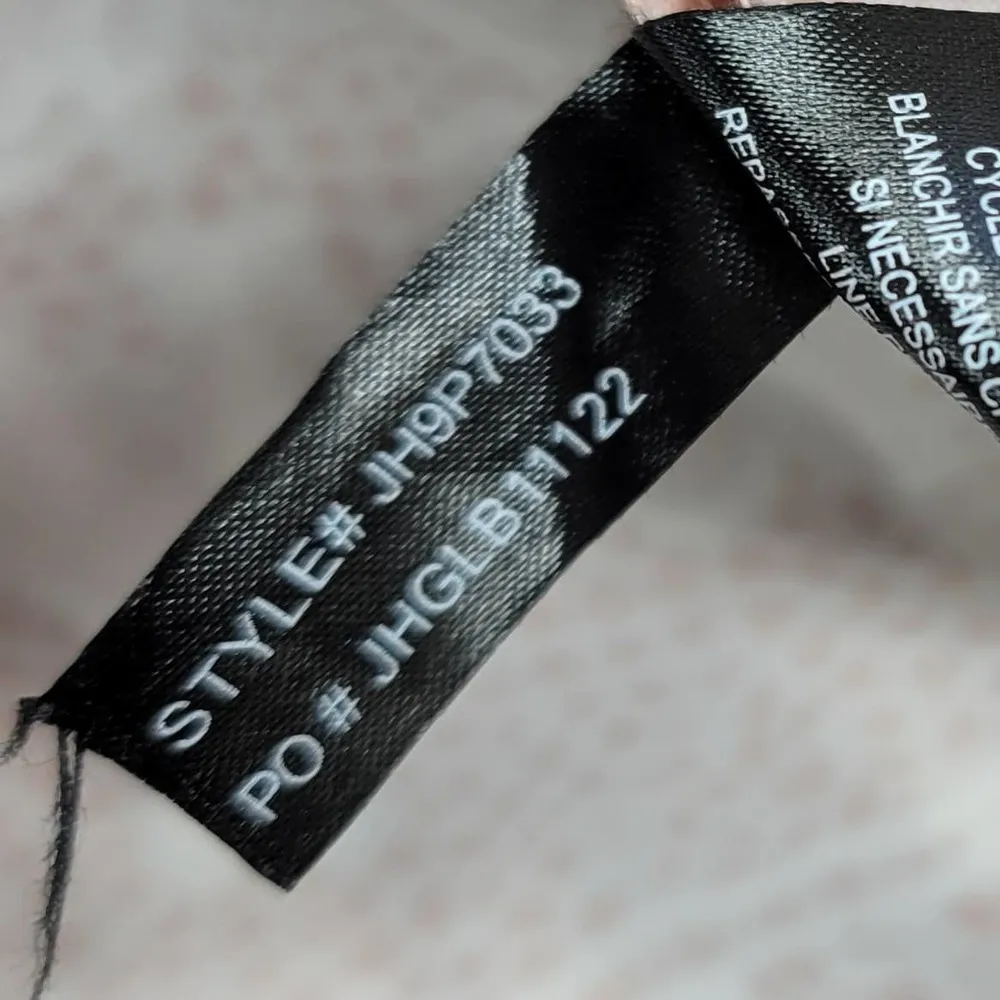 Jessica Howard Womens Dress Size 6P Blush Pink White V-Neck Jacquard Fit & Flare - Image 10