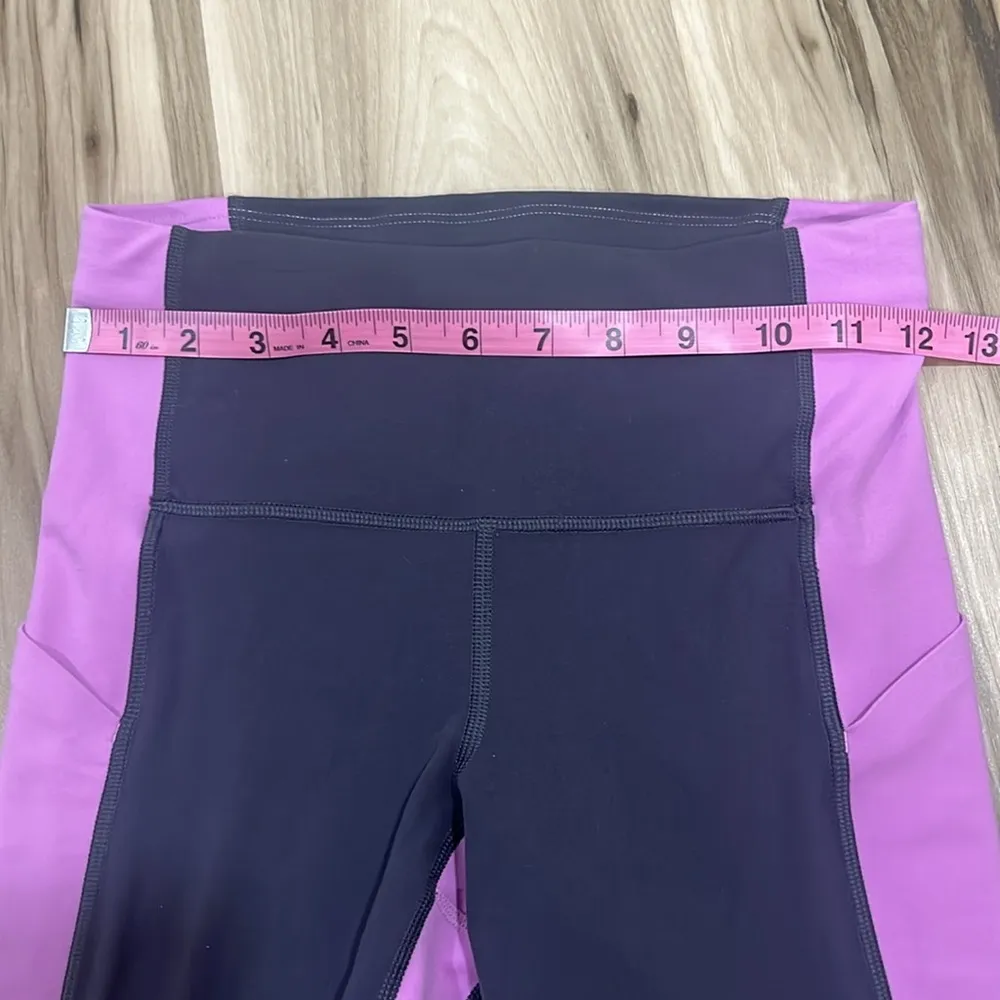 Athleta Cropped Purple and Gray Leggings for Versatile Performance - Image 7