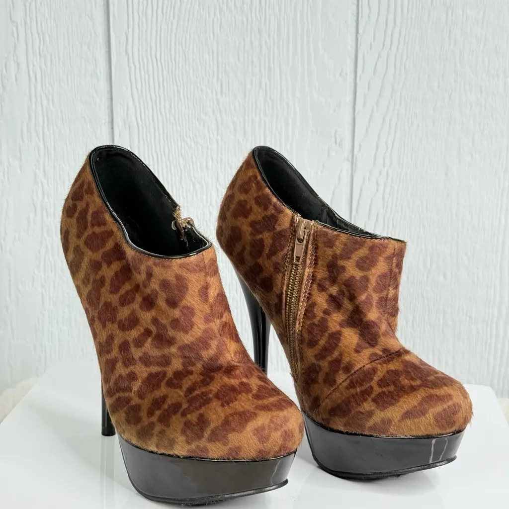 Call It Spring Brown Leopard Heels - Image 8