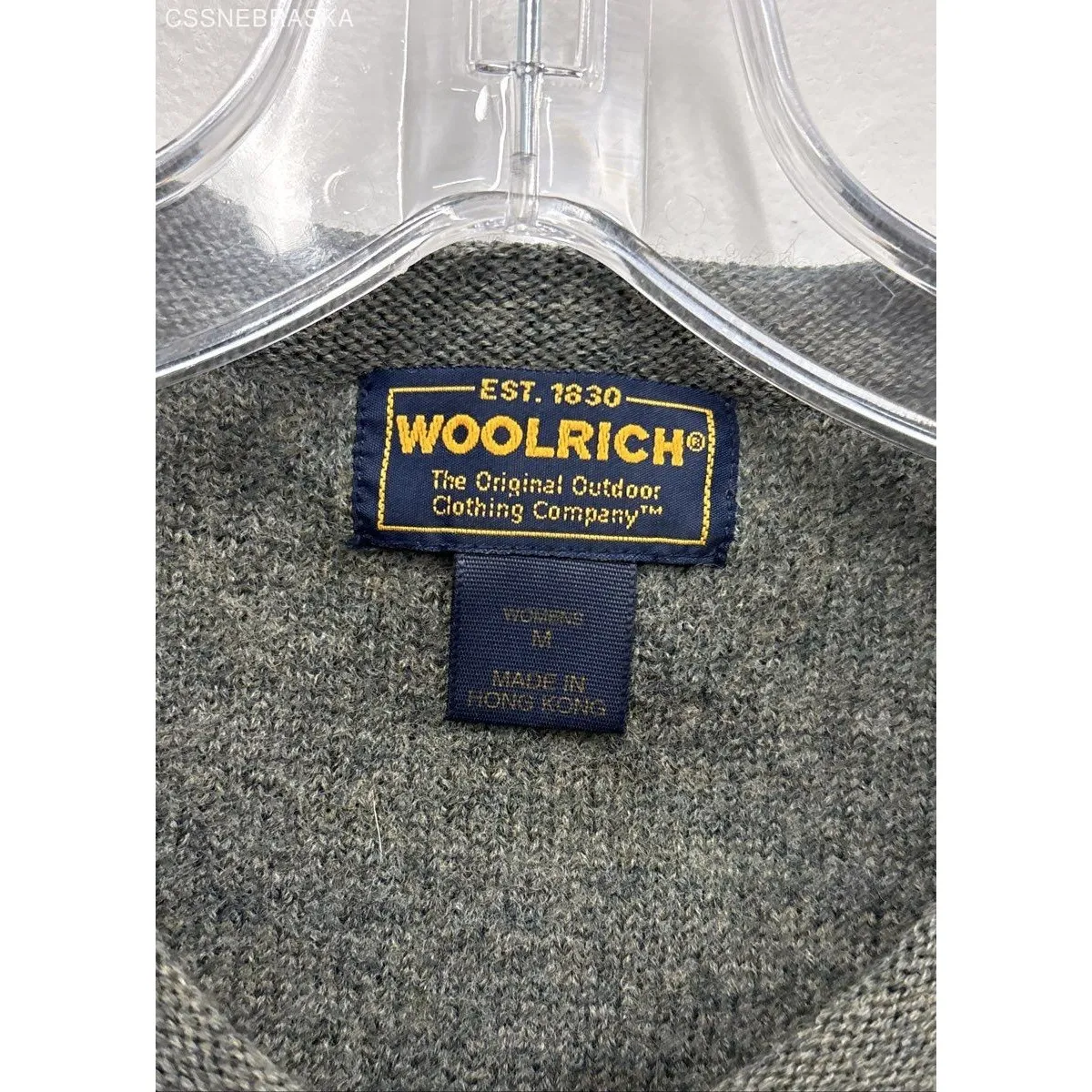 Woolrich Sage Rust VTG 90s Women‎ 100% Wool Knit Cardigan Sweater - Size Medium - Image 4