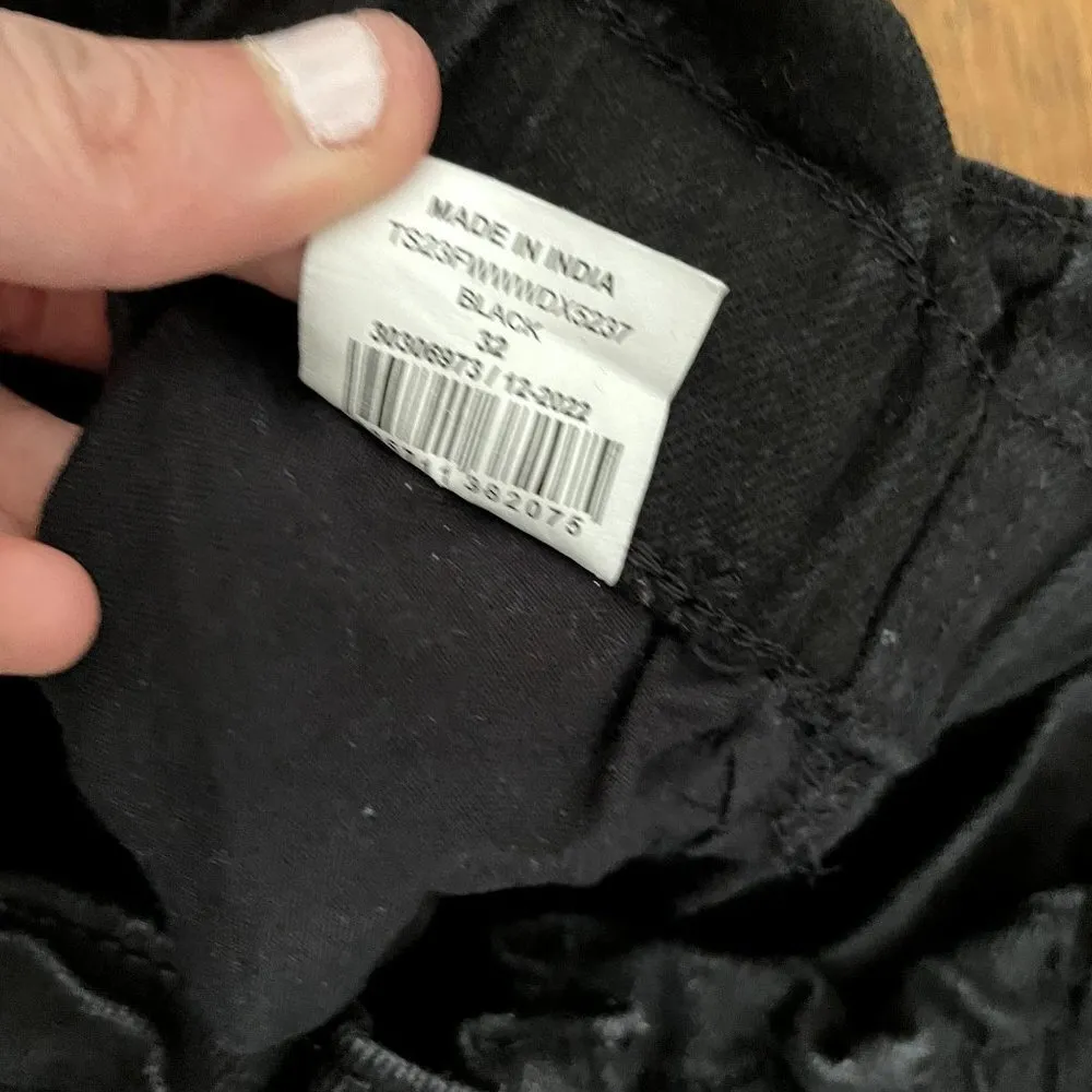 DNMX black denim jeans elastic waistband comfortable pockets y2k classic style Size 32 - Image 6