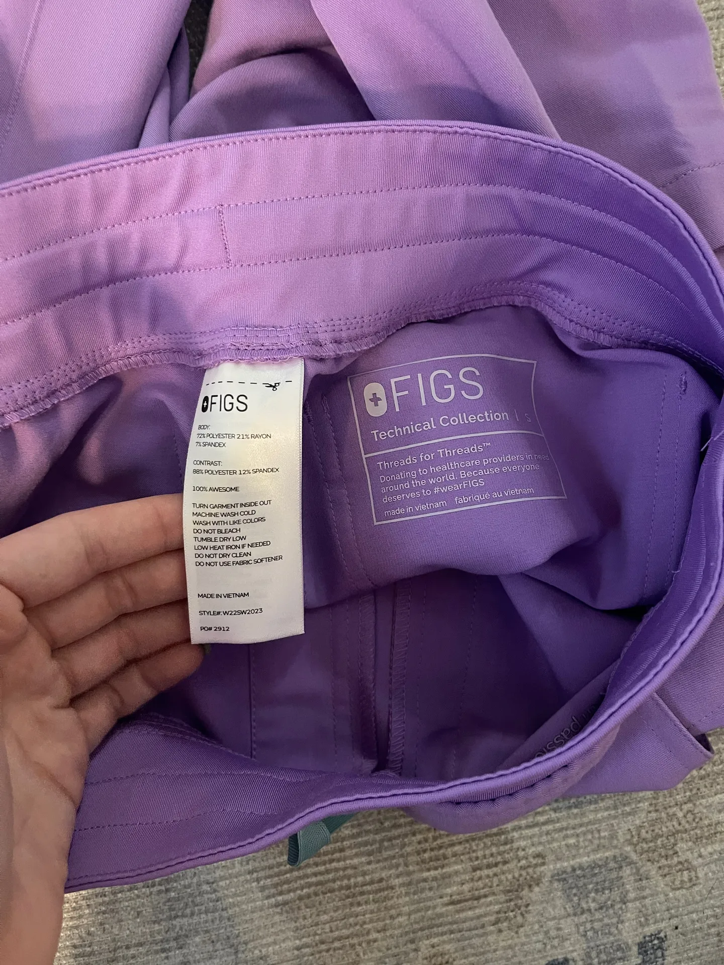 Skinny Yola Leg Scrub Pant - Image 2