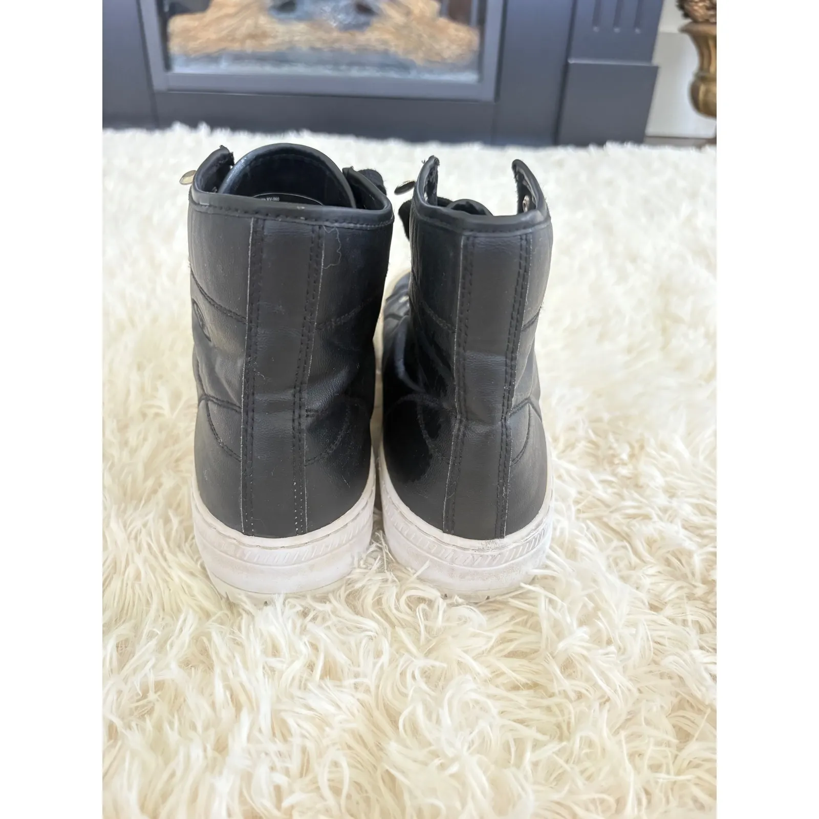 Lugz‎ Women's Black High Top Fashion Sneakers Chunky Platform Sole Shoes 8.5 - Image 5