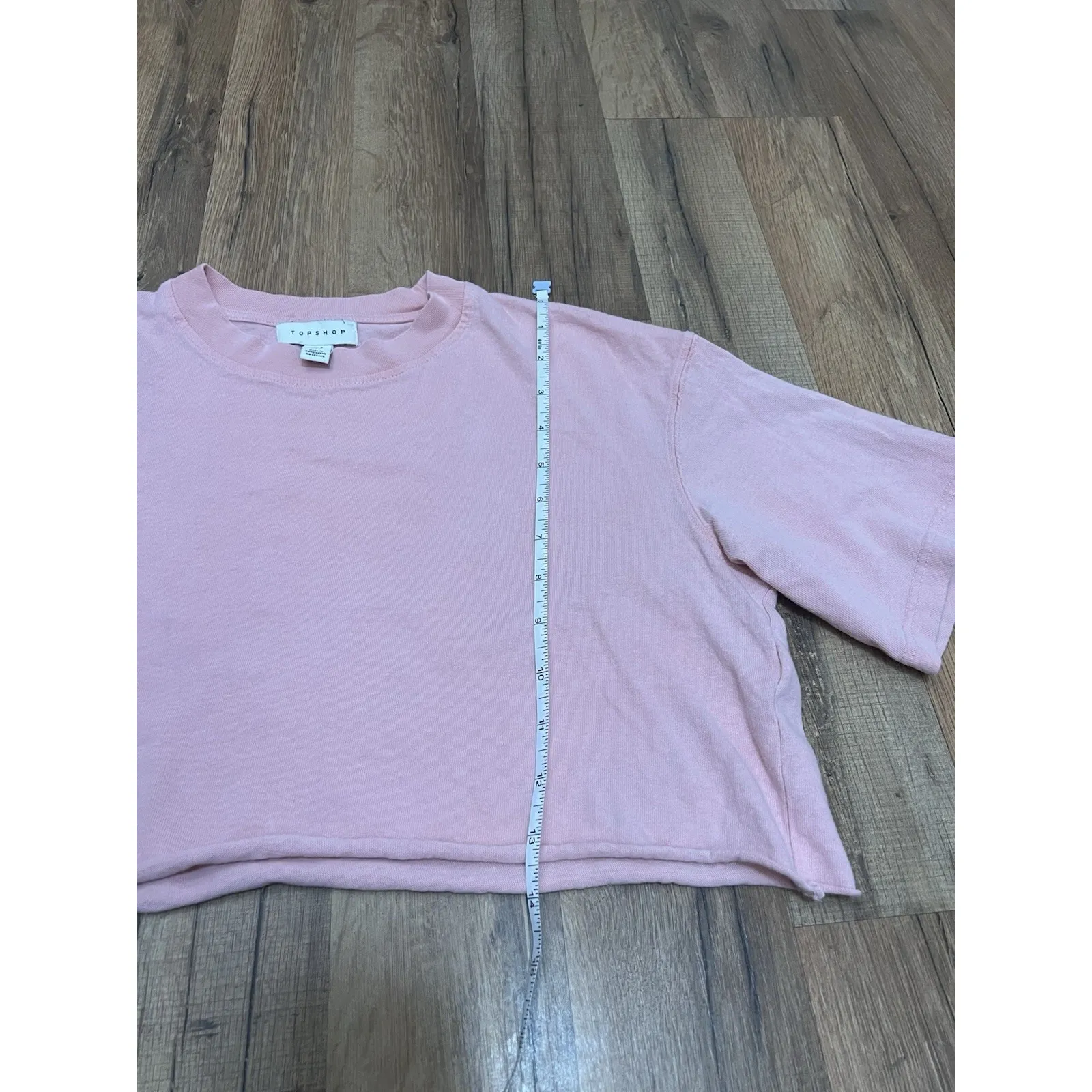 TOPSHOP CROP‎ TOP Sz 4 100% Cotton/pink - Image 11