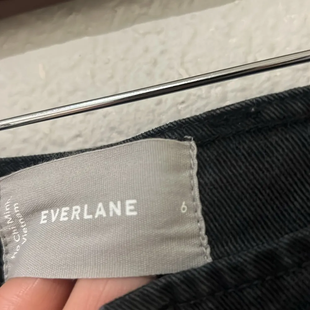 Everlane Chino Wide Leg Pants Womens Size 6 Black Straight Fit - Image 16