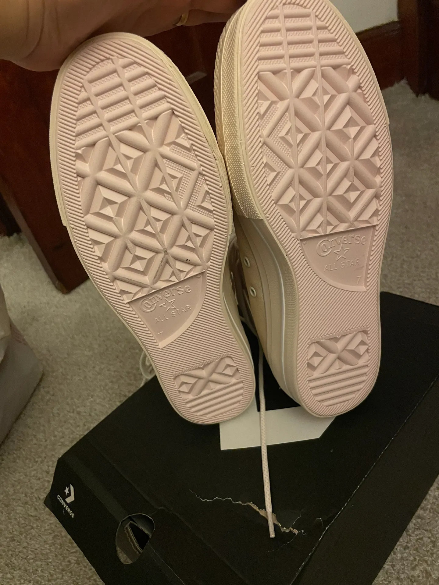 Converse NEW  Chuck Taylor All Star Lift Oat Milk High Top Platform Shoes - Image 5