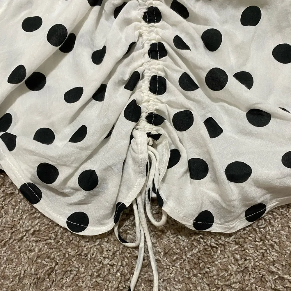 Urban Outfitters Bianca Polka Dot Off Shoulder Top - Image 9