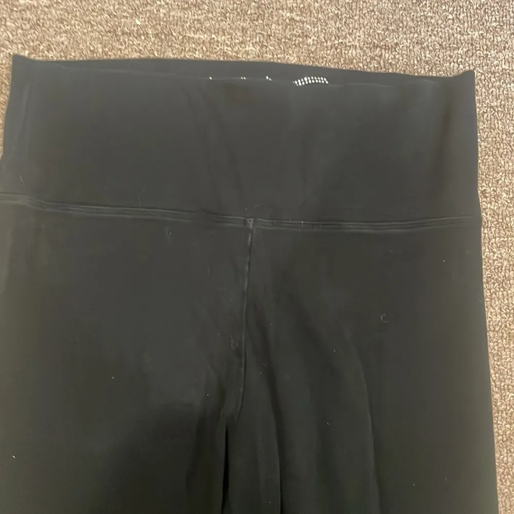 Victorias Secret black leggings with fold over waist, size M regular length - Image 3