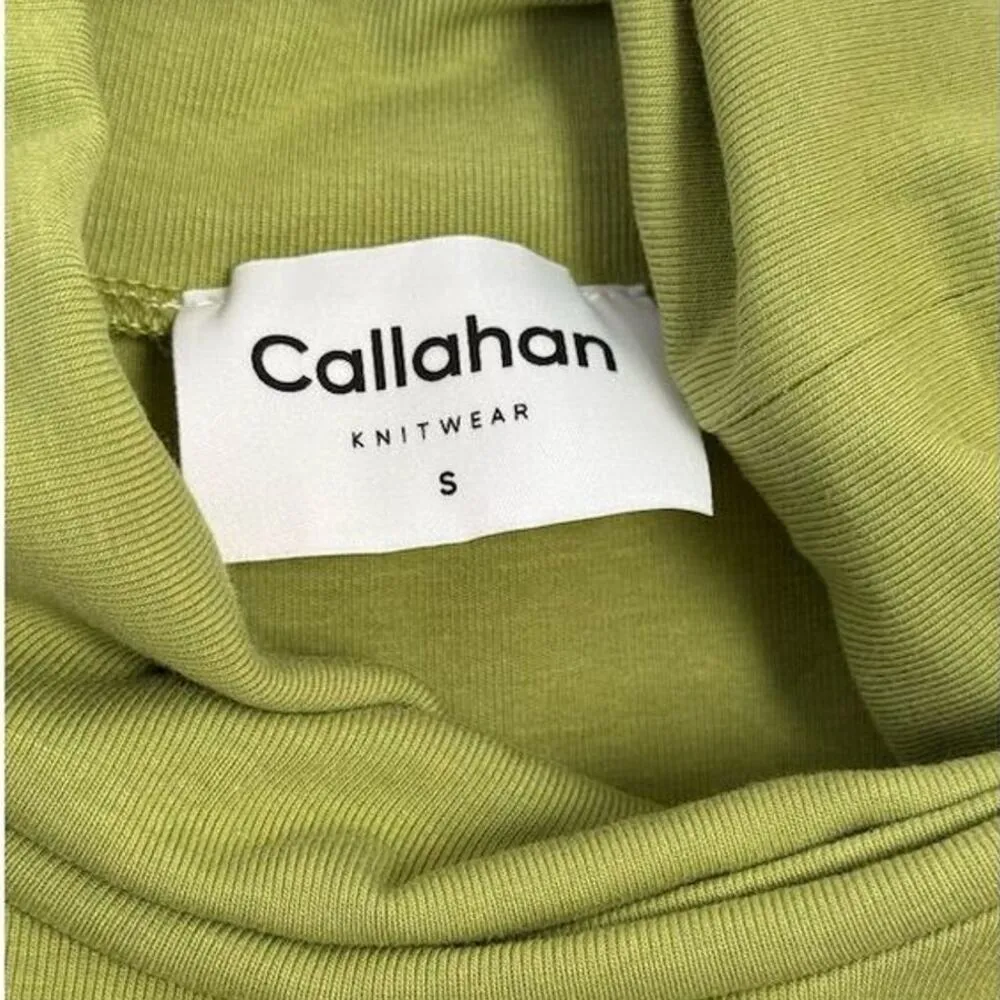 NEW REVOLVE x Callahan Knitwear Womens Green Cut Out Short Sleeve Midi Dress Sm - Image 5