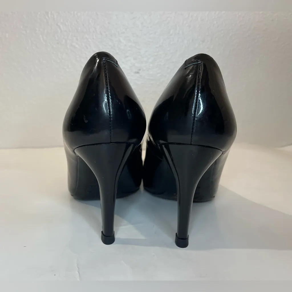 Roger Vivier‎ Belle Vivier Pumps Patent Black Leather Heels Size 6.5 (36.5) - Image 7