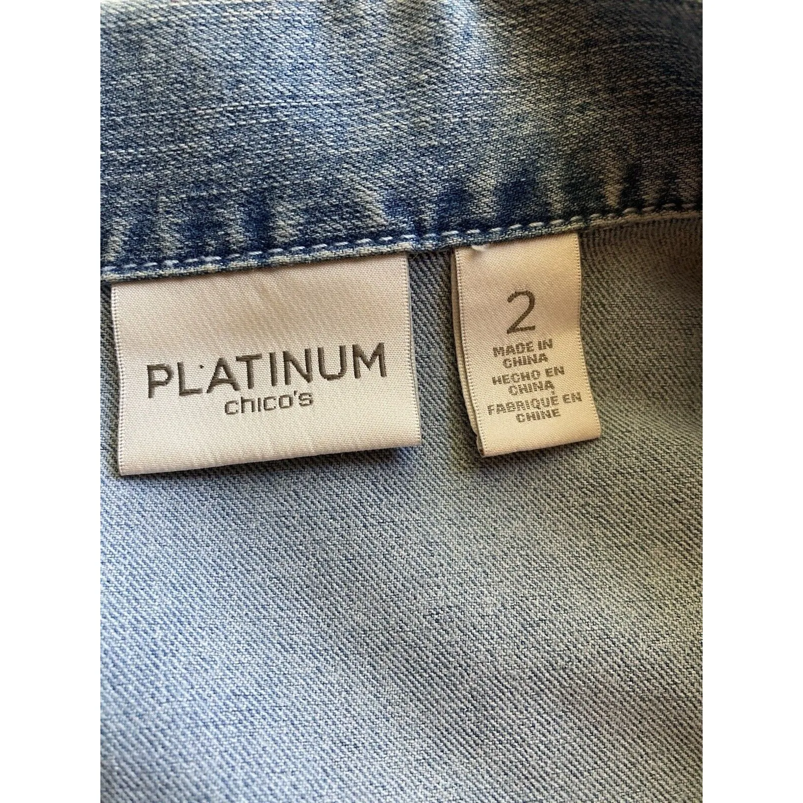 Chicos Denim Vest 2 Blue Jean - Image 6