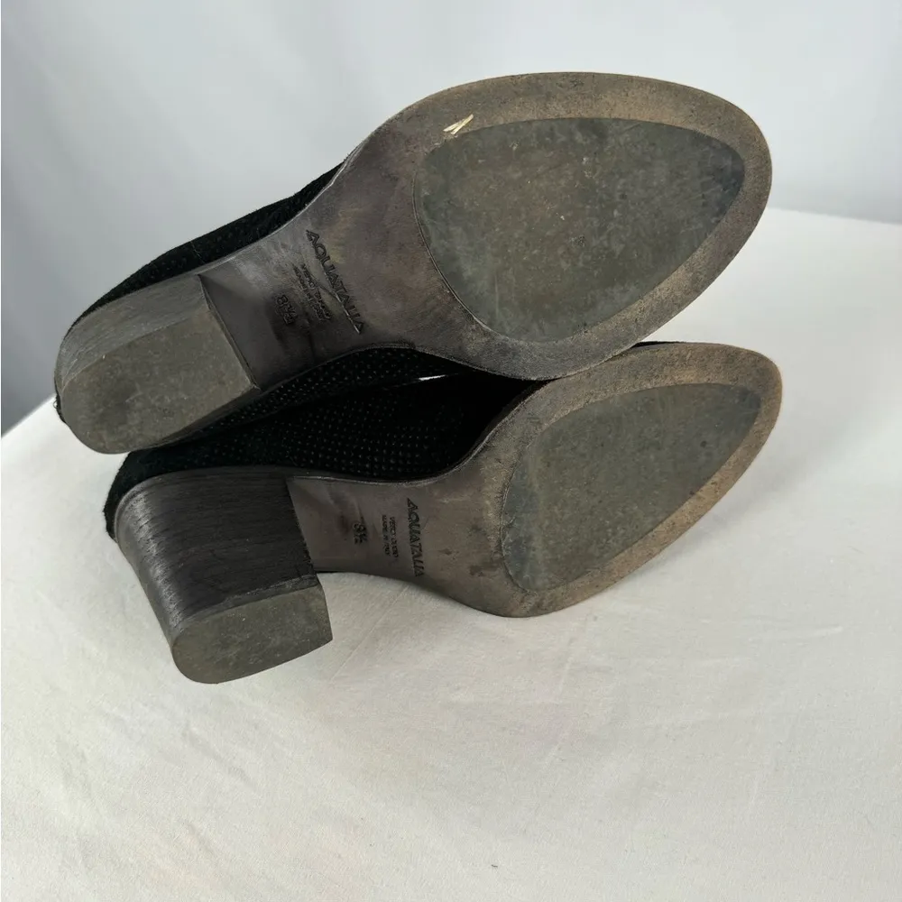 Aquatalia Perforated Suede Bootie in Black Size 8.5‎ - Image 7