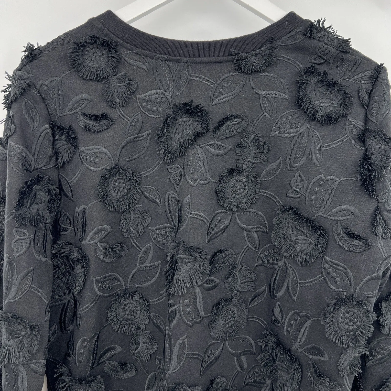 Pearl by Lela Rose Black Embroidered Jersey‎ V - Image 6