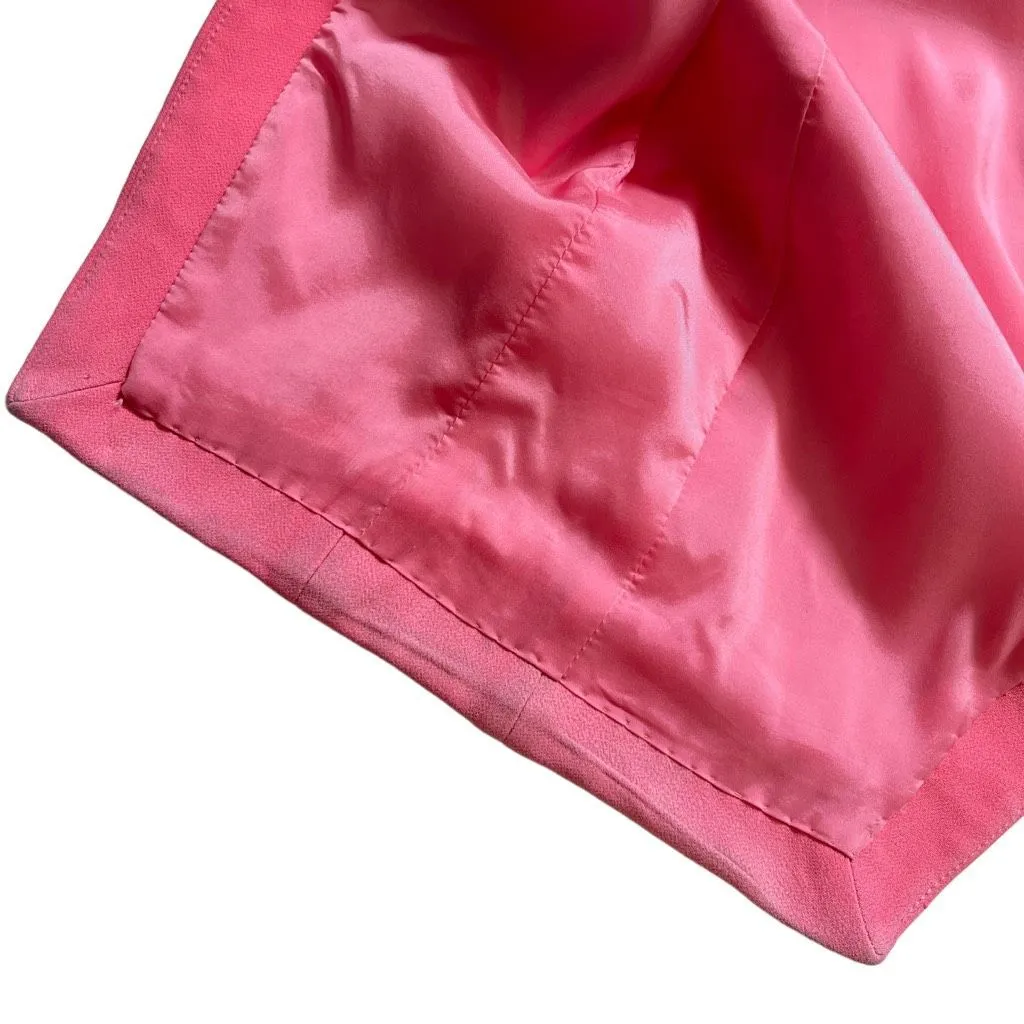 David Koma High Slit Feather Bra Dress in‎ Pink Size 6 - Image 7