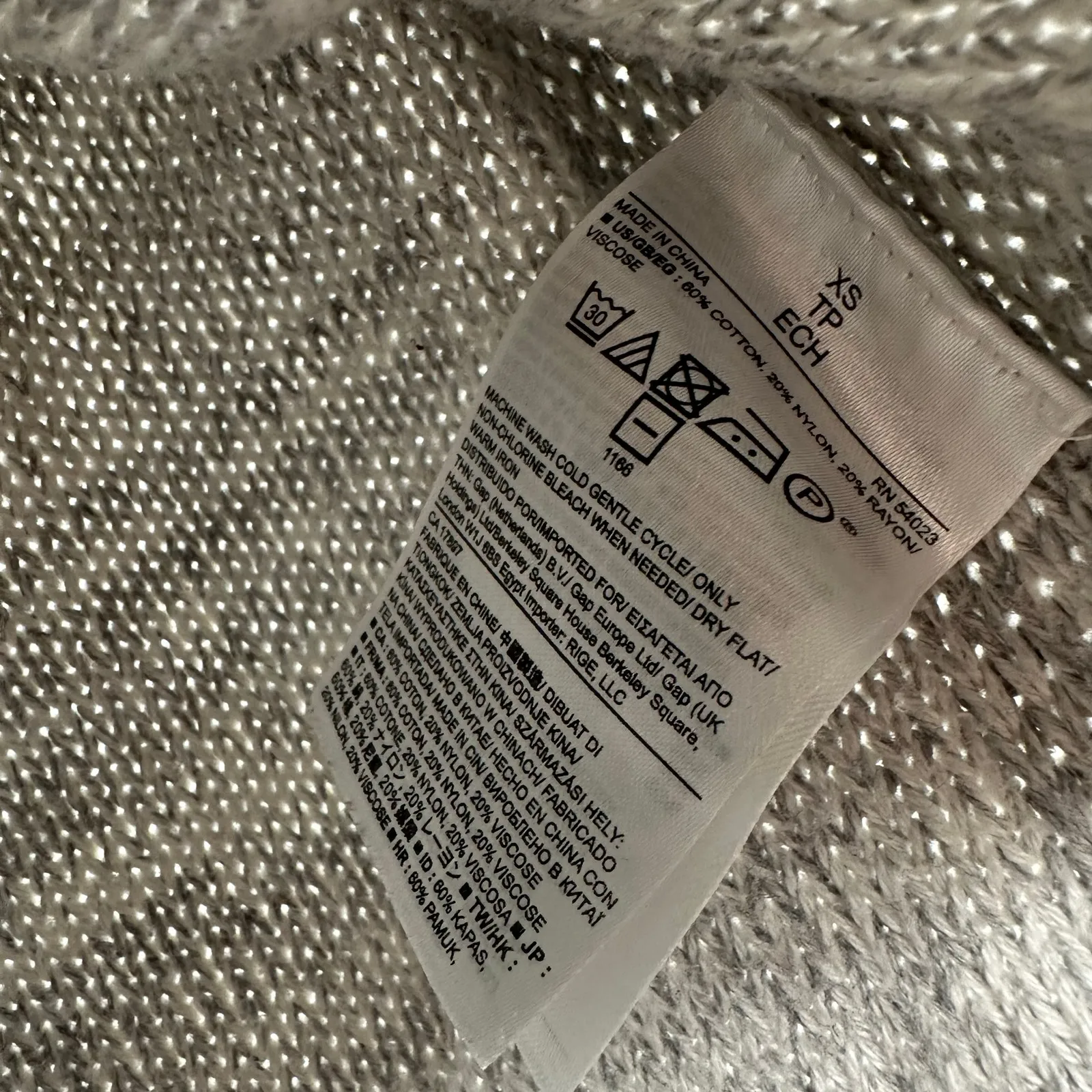 Banana Republic Size XS‎ Sleeveless Turtleneck Sweater Top Hi Low Split Hem Gray - Image 4